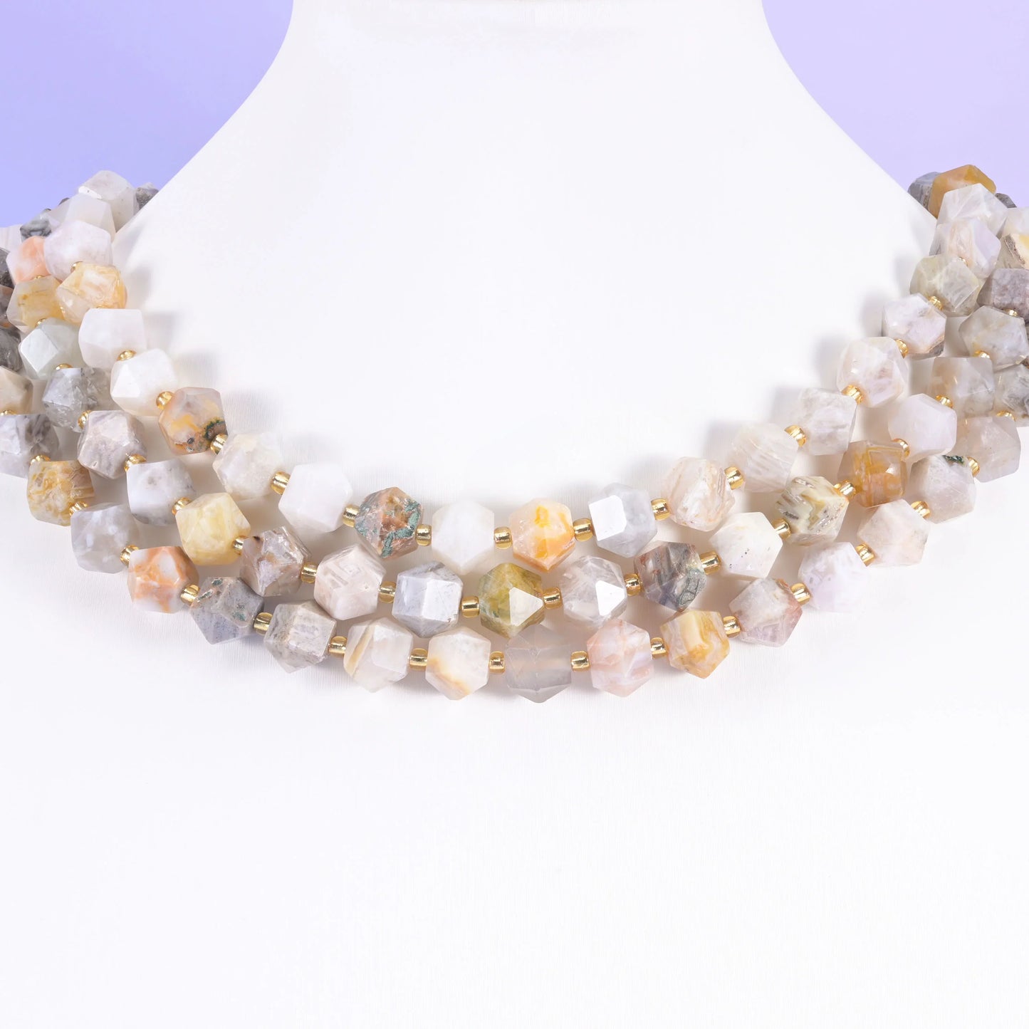 10mm Diamond Rhombus Faceted 8 Sides Beads - Jewelry Making - 15.5 Inches Strand Length - S4 - Mycrazycrystal