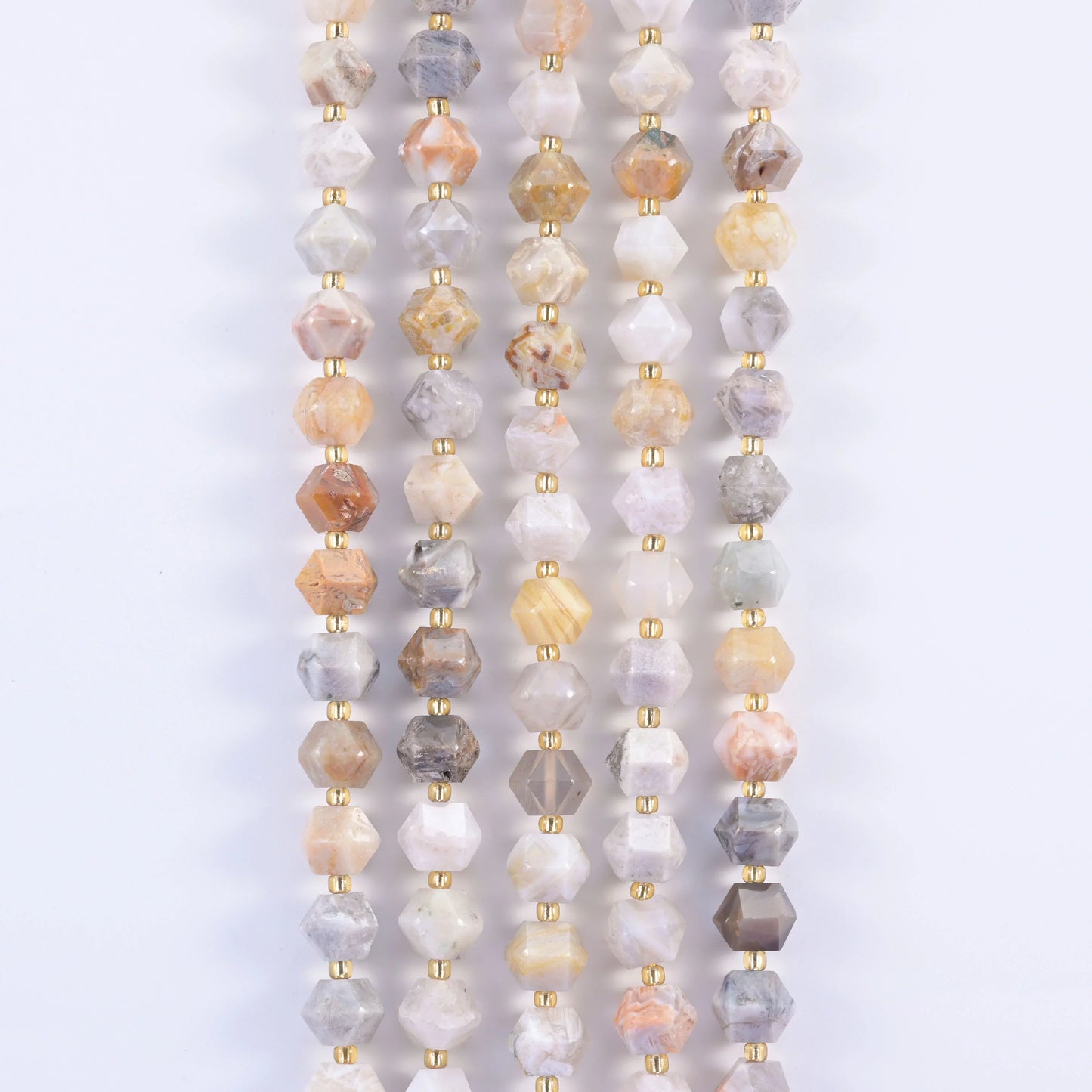 10mm Diamond Rhombus Faceted 8 Sides Beads - Jewelry Making - 15.5 Inches Strand Length - S4 - Mycrazycrystal