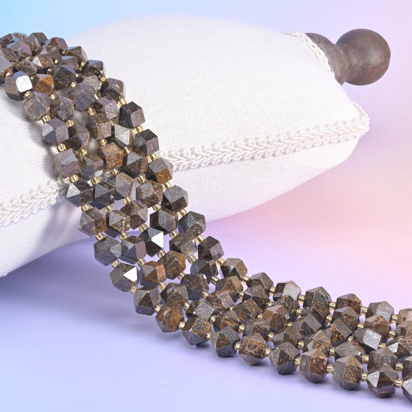 10mm Diamond Rhombus Faceted 8 Sides Beads - Jewelry Making - 15.5 Inches Strand Length - S4 - Mycrazycrystal