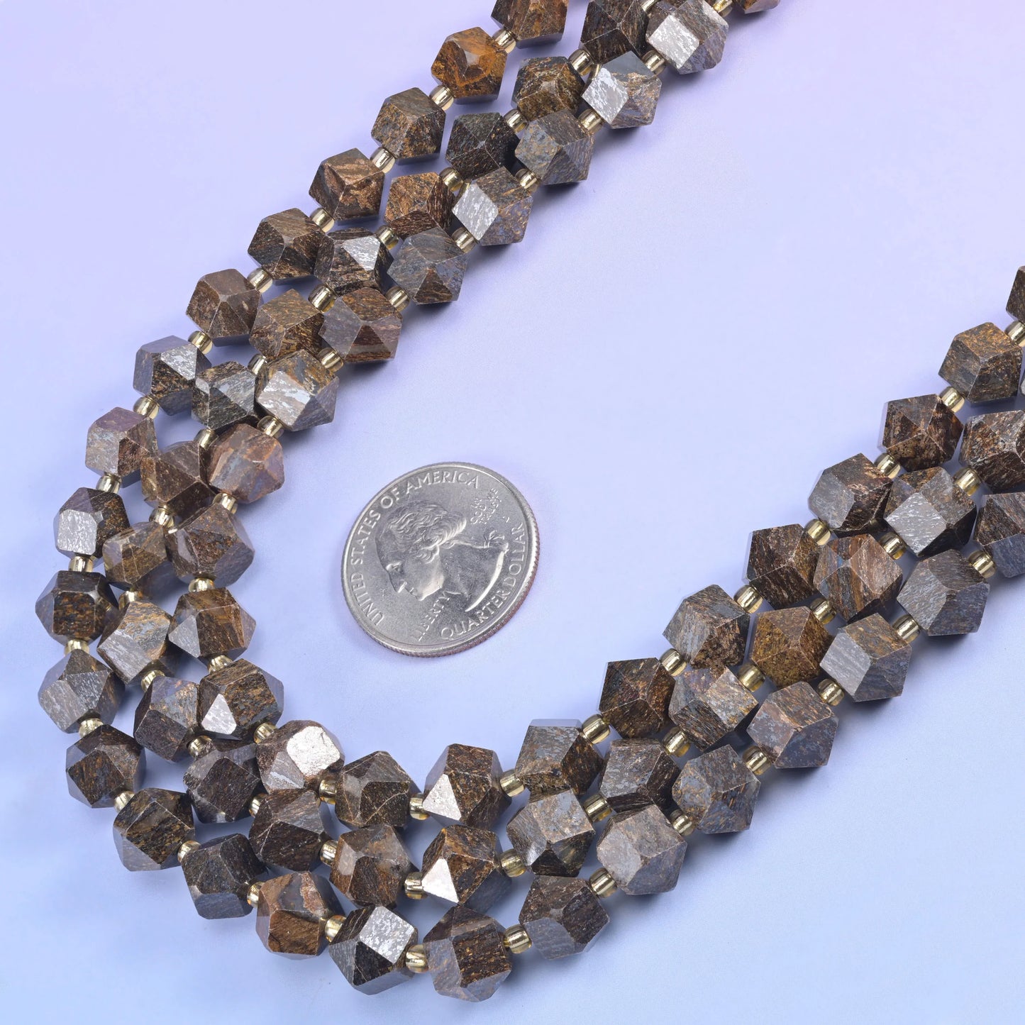 10mm Diamond Rhombus Faceted 8 Sides Beads - Jewelry Making - 15.5 Inches Strand Length - S4 - Mycrazycrystal