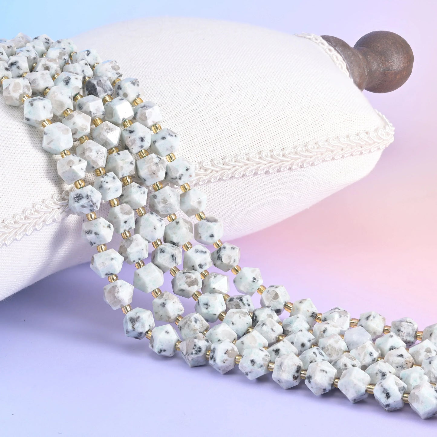 10mm Diamond Rhombus Faceted 8 Sides Beads - Jewelry Making - 15.5 Inches Strand Length - S4 - Mycrazycrystal