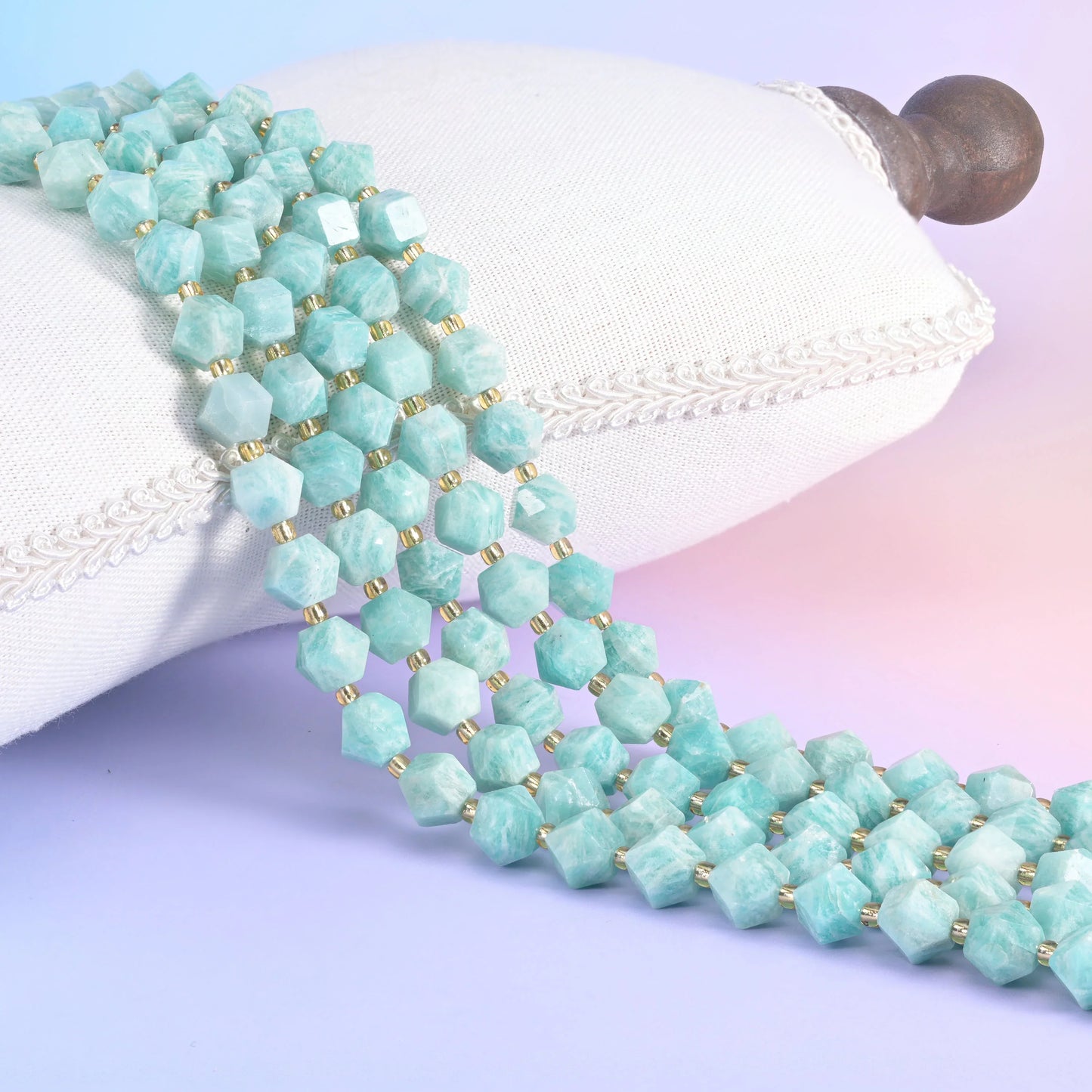 10mm Diamond Rhombus Faceted 8 Sides Beads - Jewelry Making - 15.5 Inches Strand Length - S1 - Mycrazycrystal