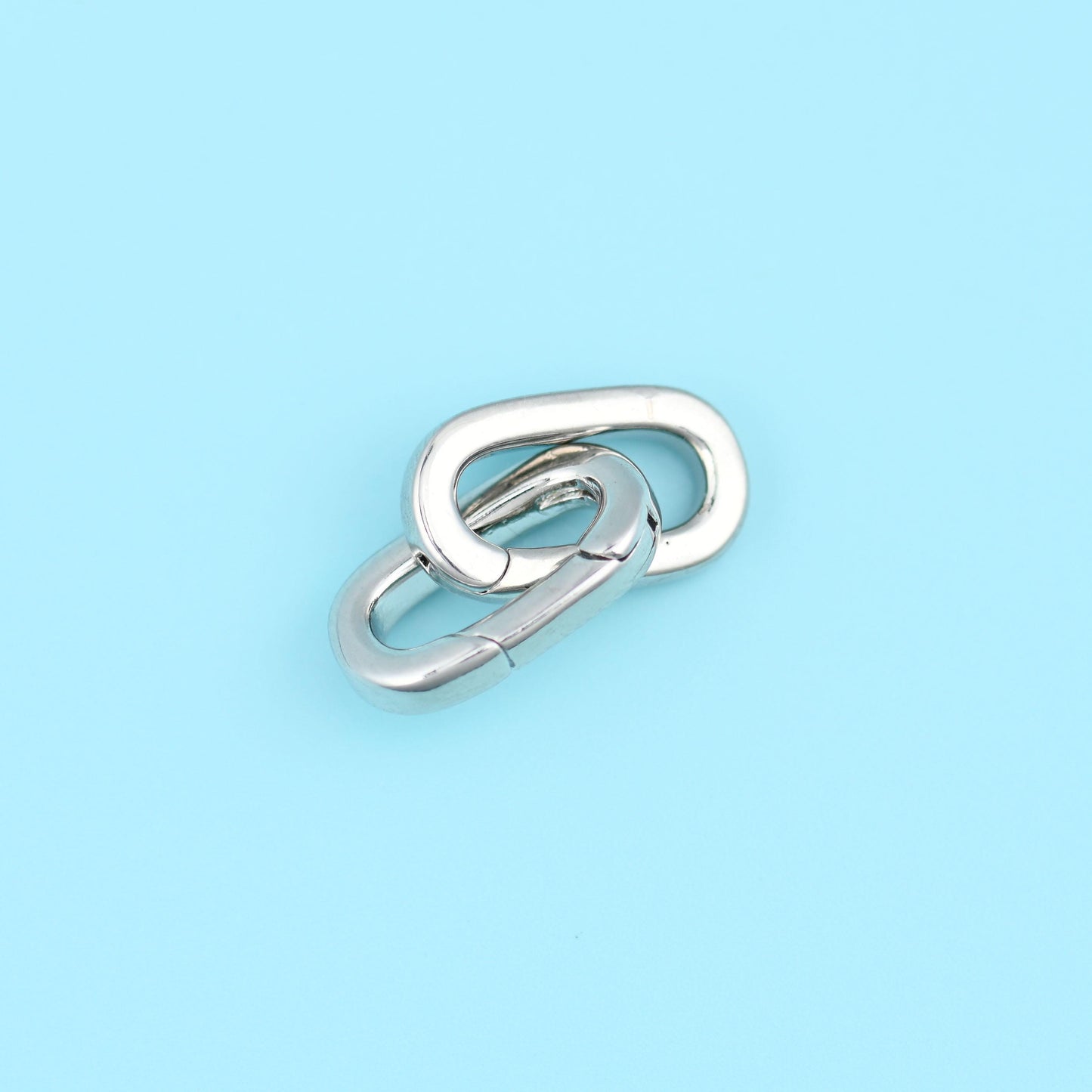 18K Gold Filled Oval Carabiner Clasps for DIY Jewelry Making Supply