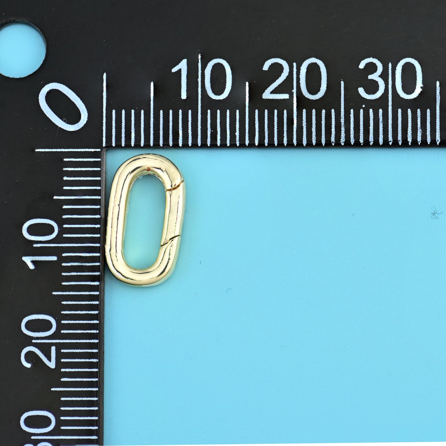 18K Gold Filled Oval Carabiner Clasps for DIY Jewelry Making Supply
