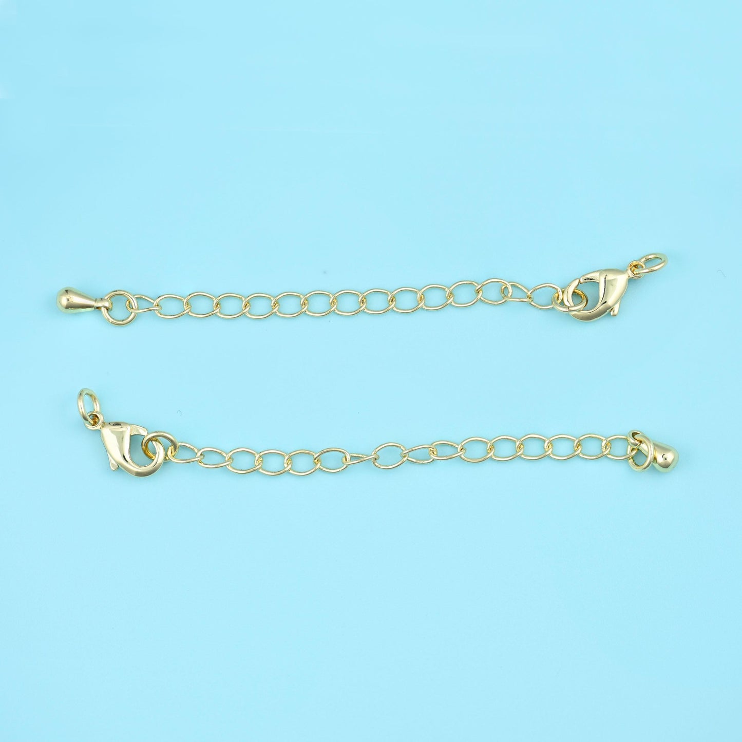 Adjustable Chain Connector with Lobster Clasps for DIY Jewelry Making Supply