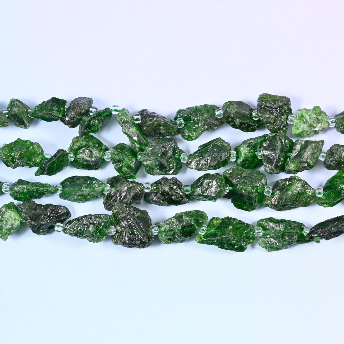 Chrome Diopside Irregular Chip Nugget Beads, Size 10-14mm, Jewelry Making 15.5" Strand