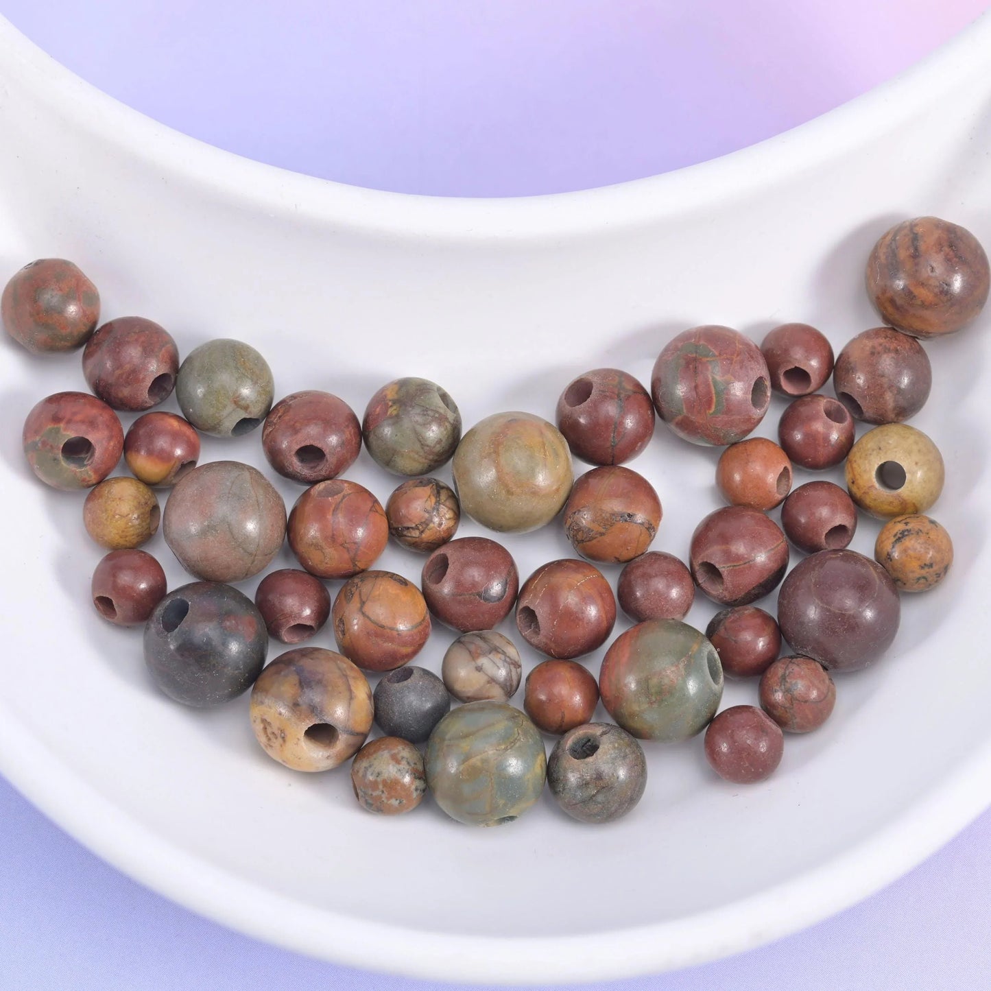 Red Howlite beads for jewellery making