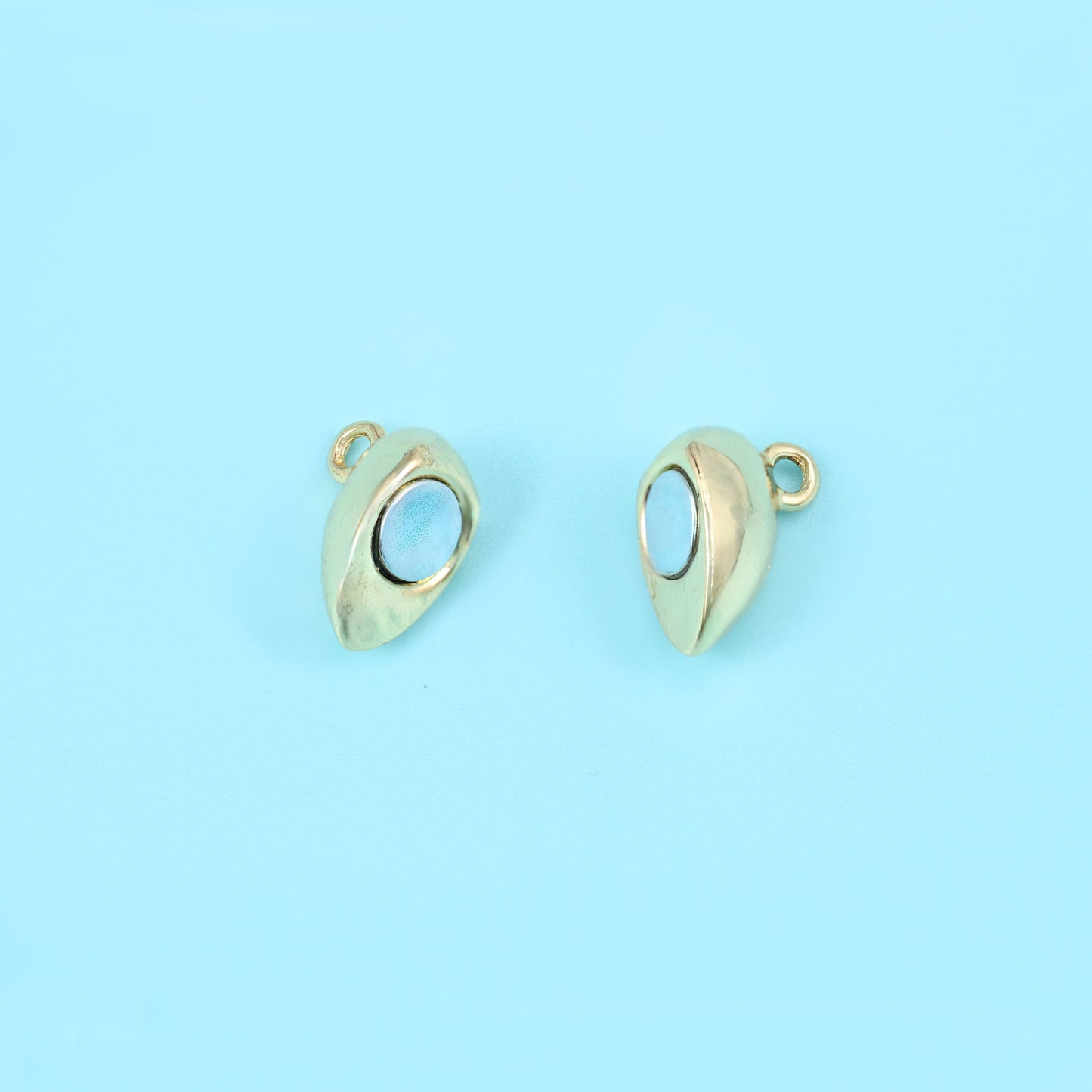 18K Gold Filled Heart Magnetic Clasps for DIY Jewelry Making Supply