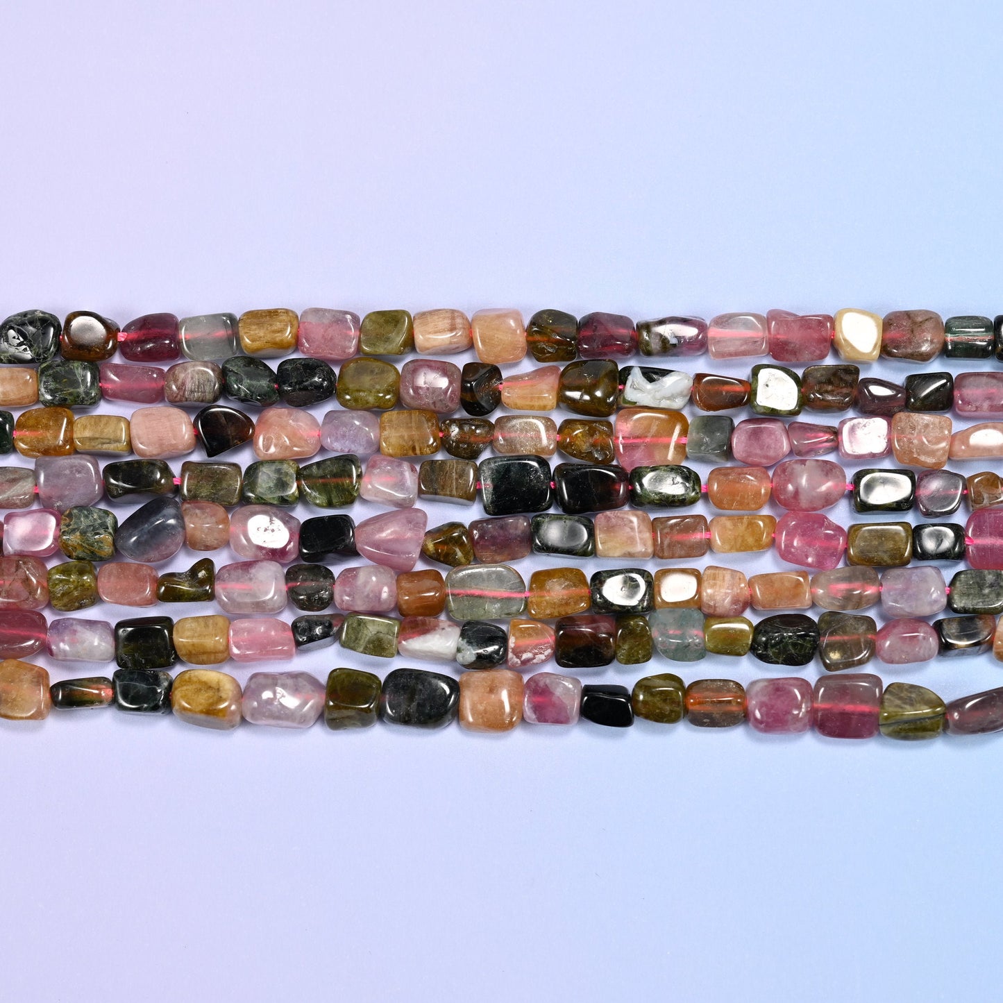 Tourmaline nugget beads, irregular freeform shape, 5-8mm