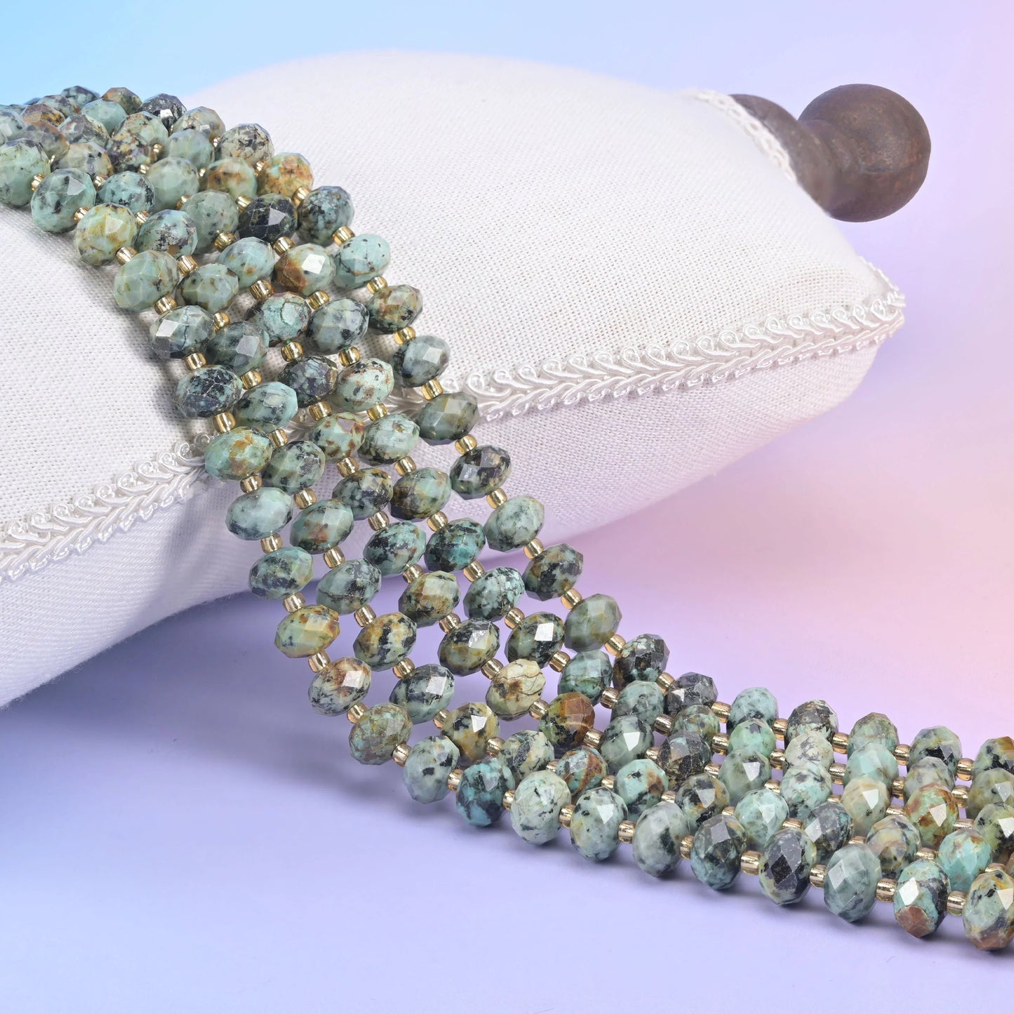 Faceted rondelle beads, 6x10mm, 15.5 inch strand length
