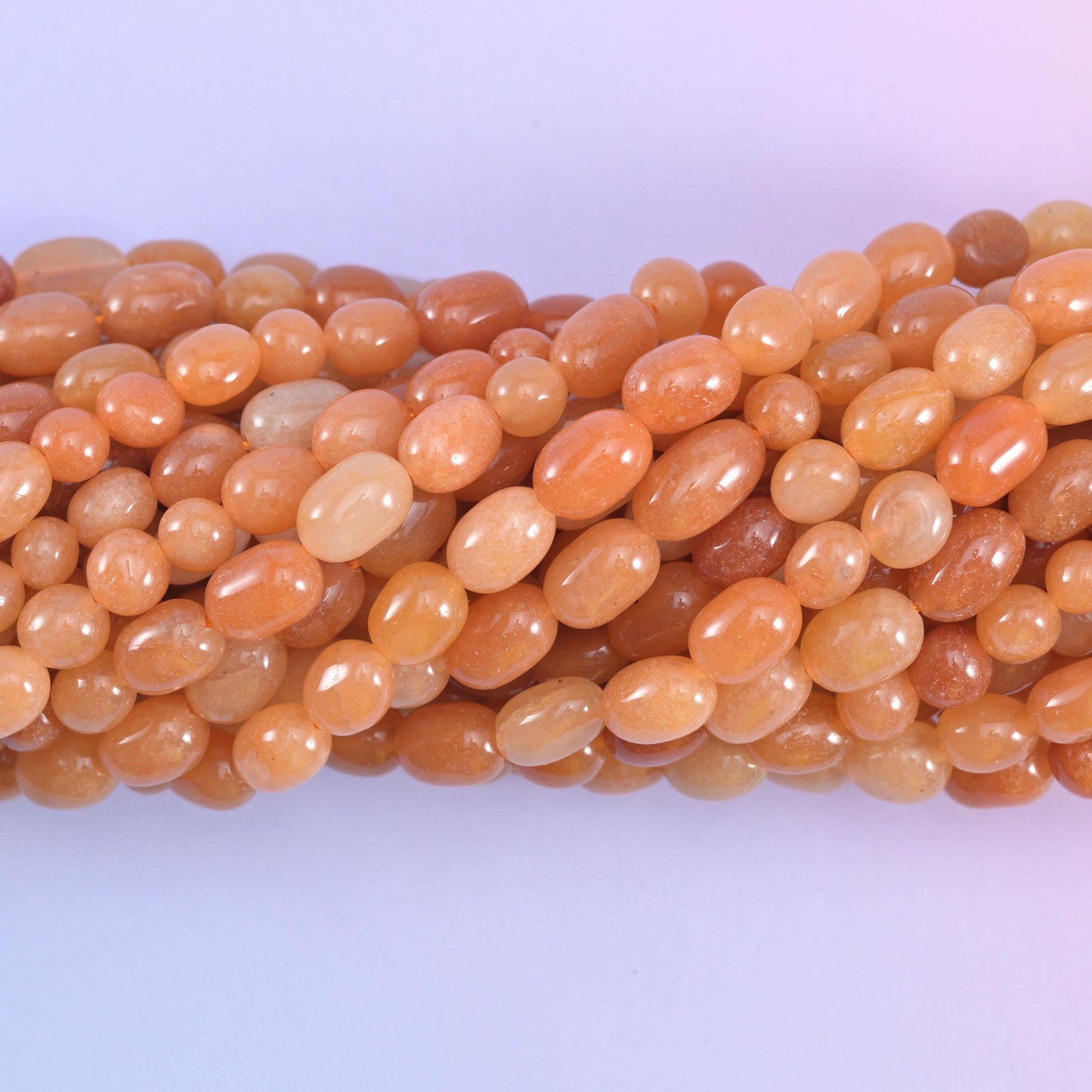 Red Aventurine Pebble Nugget Beads 6-8mm 8-12mm Jewelry Making 15.5" Strand