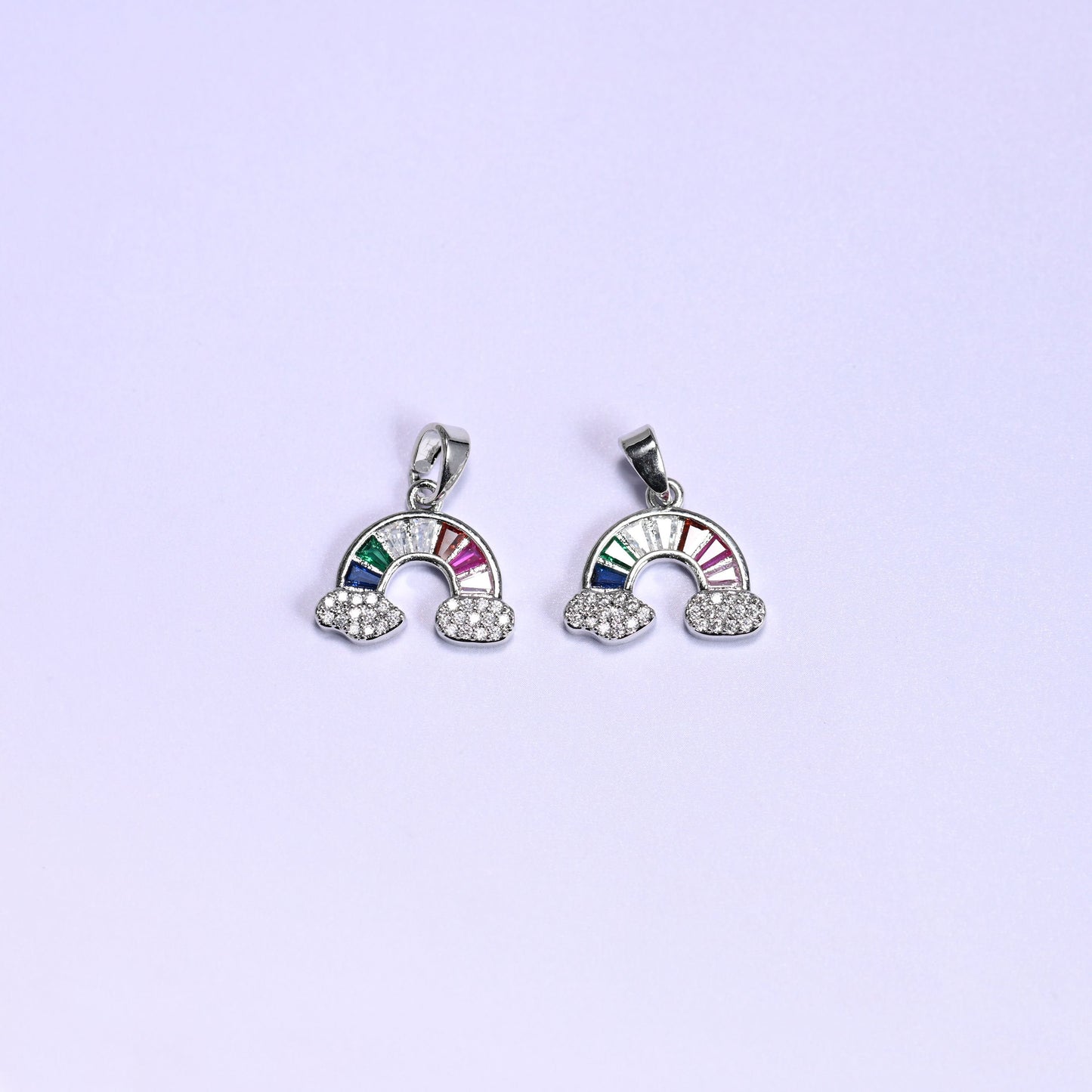 Rainbow Zircon Charms