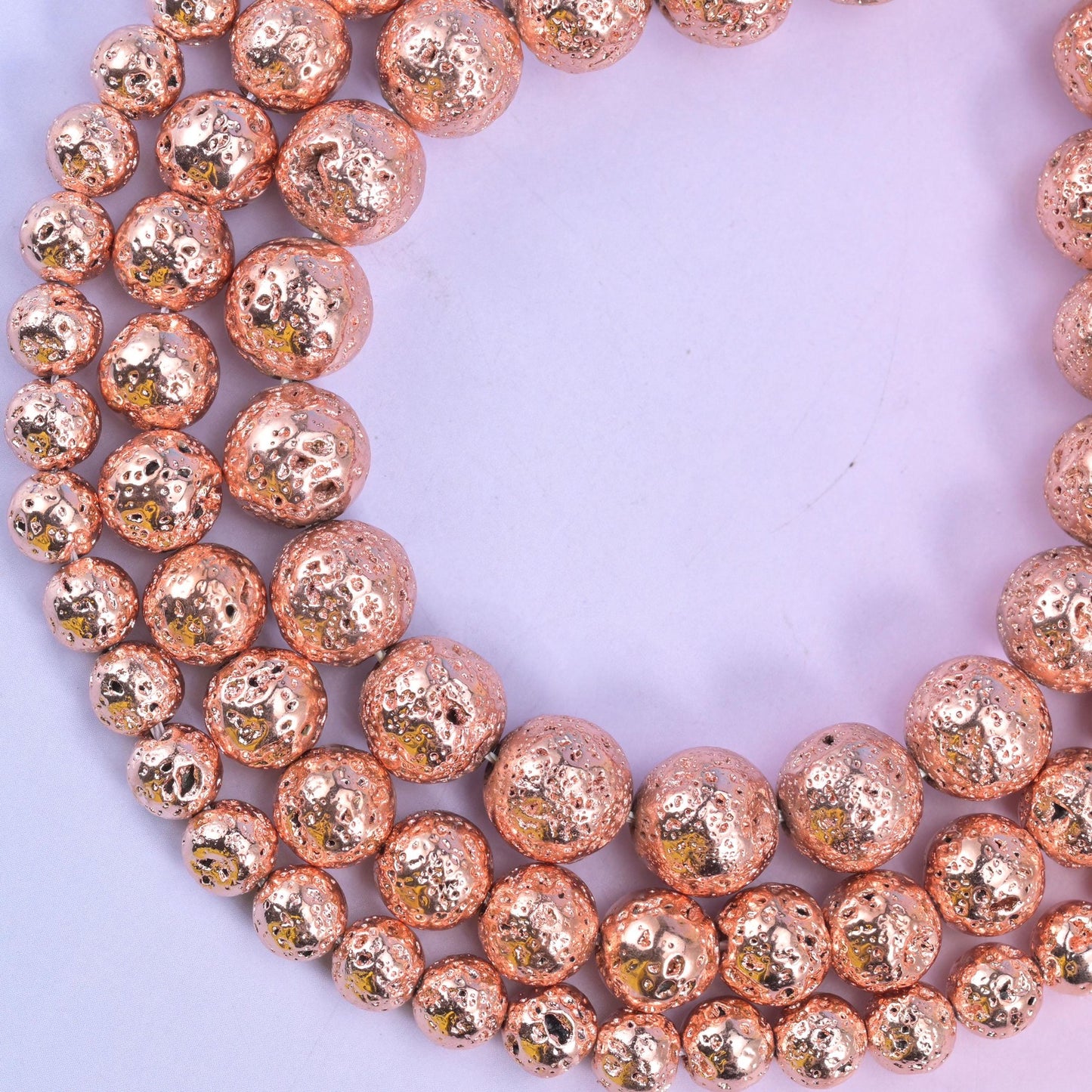 Volcano Rock Lava Beads, up to 60 beads per strand