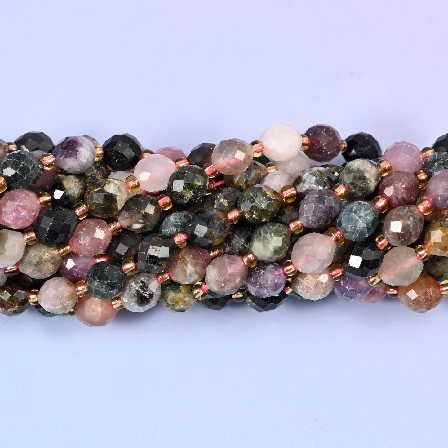 Multi-color Tourmaline beads, 15.5 inch strand