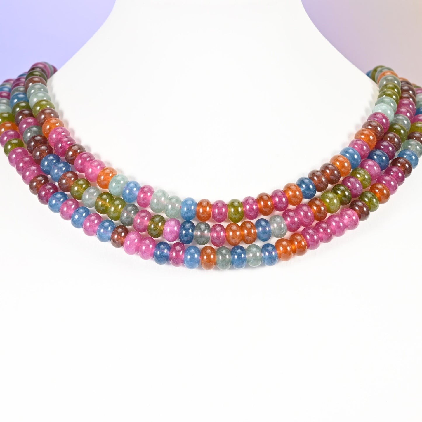 Dyed Jade beads, smooth rondelle, 5x8mm