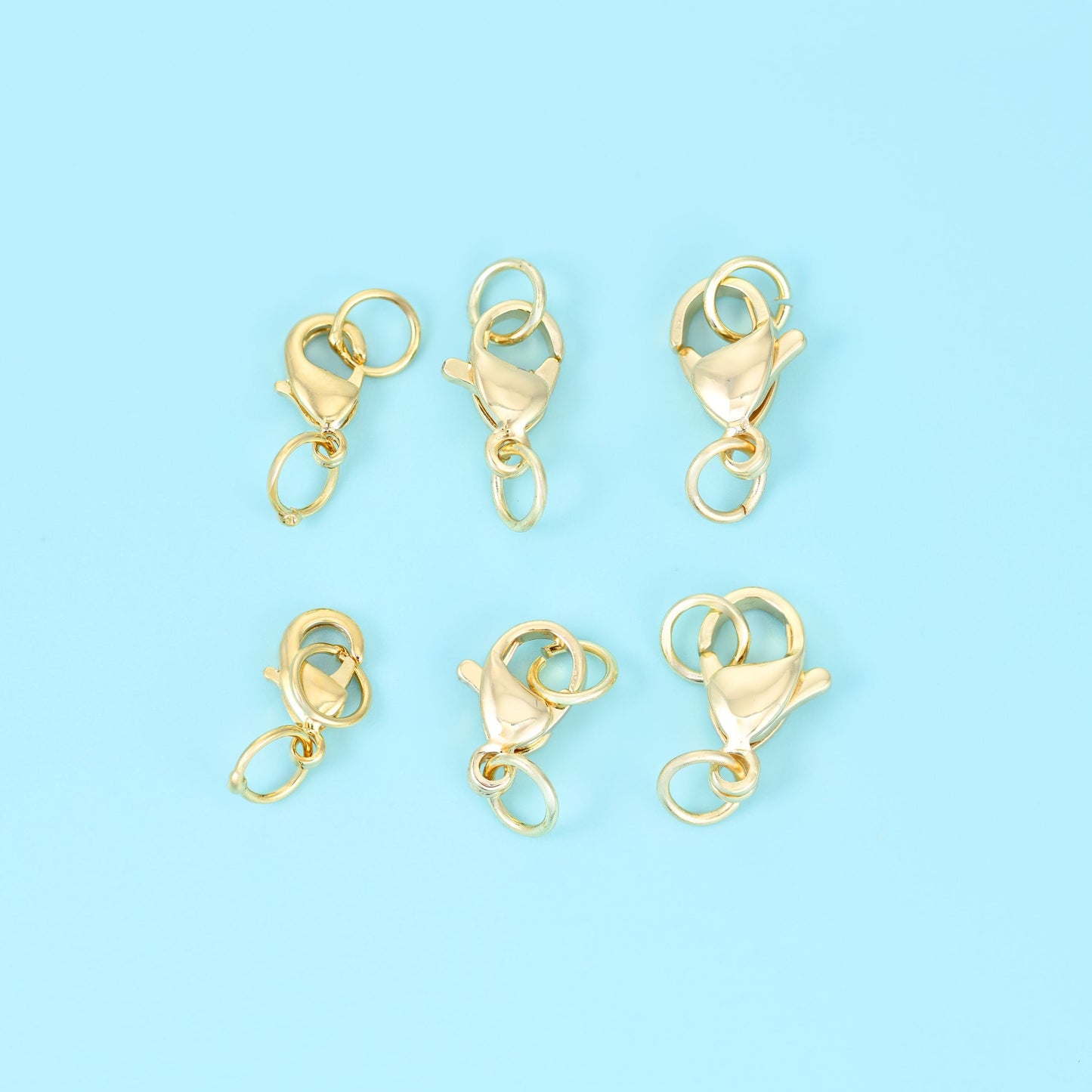 Lobster claw clasp with 18K gold filled finish