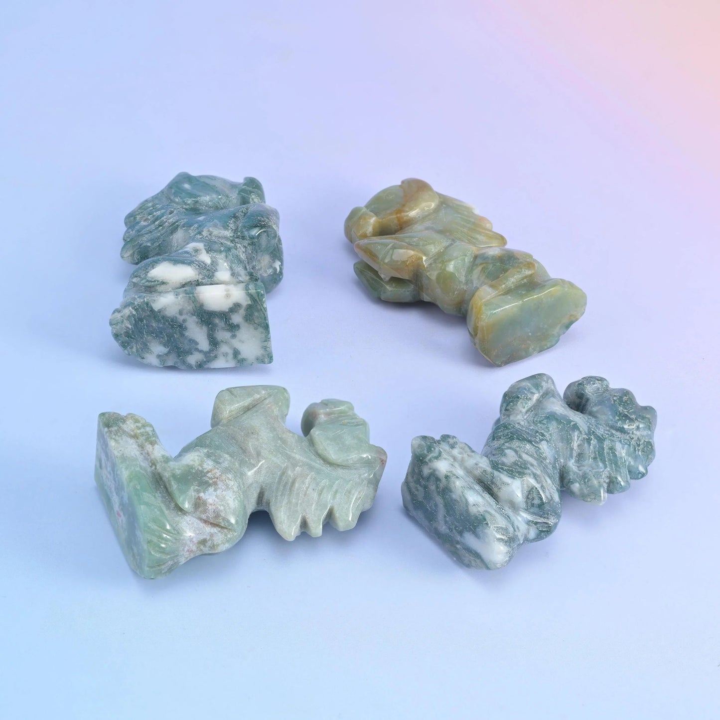 Horse carving in a choice of 4 stones including ocean jasper, green aventurine and crazy agate