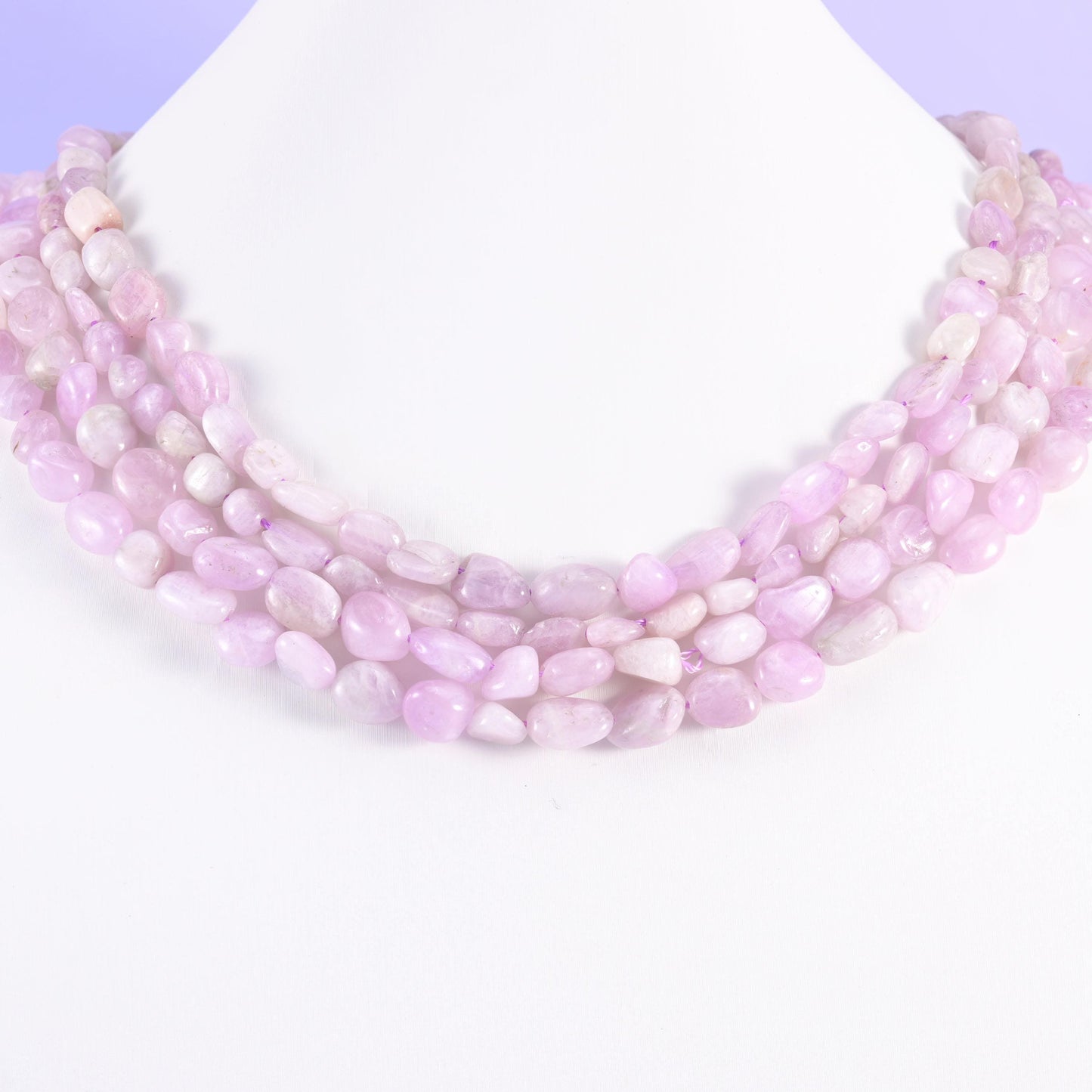 Kunzite beads, pebble nugget shape, 5-8mm, 7-12mm
