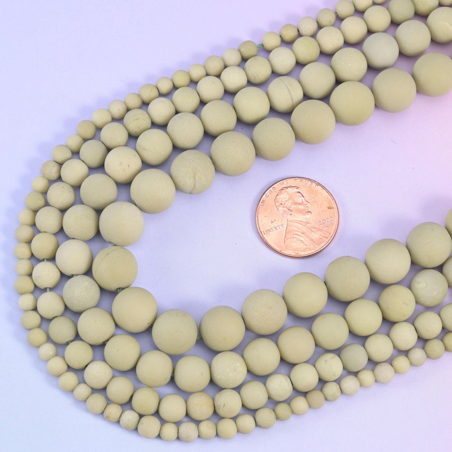 Green Alashan Agate Matte Round Beads, 15 inch strand