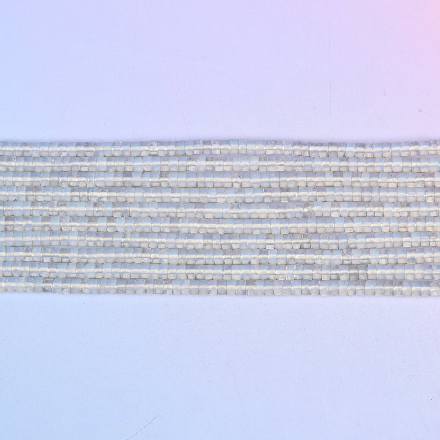 Opalite Smooth Heishi Disc Beads: Jewelry Making Supply, 15.5 Inch Strand