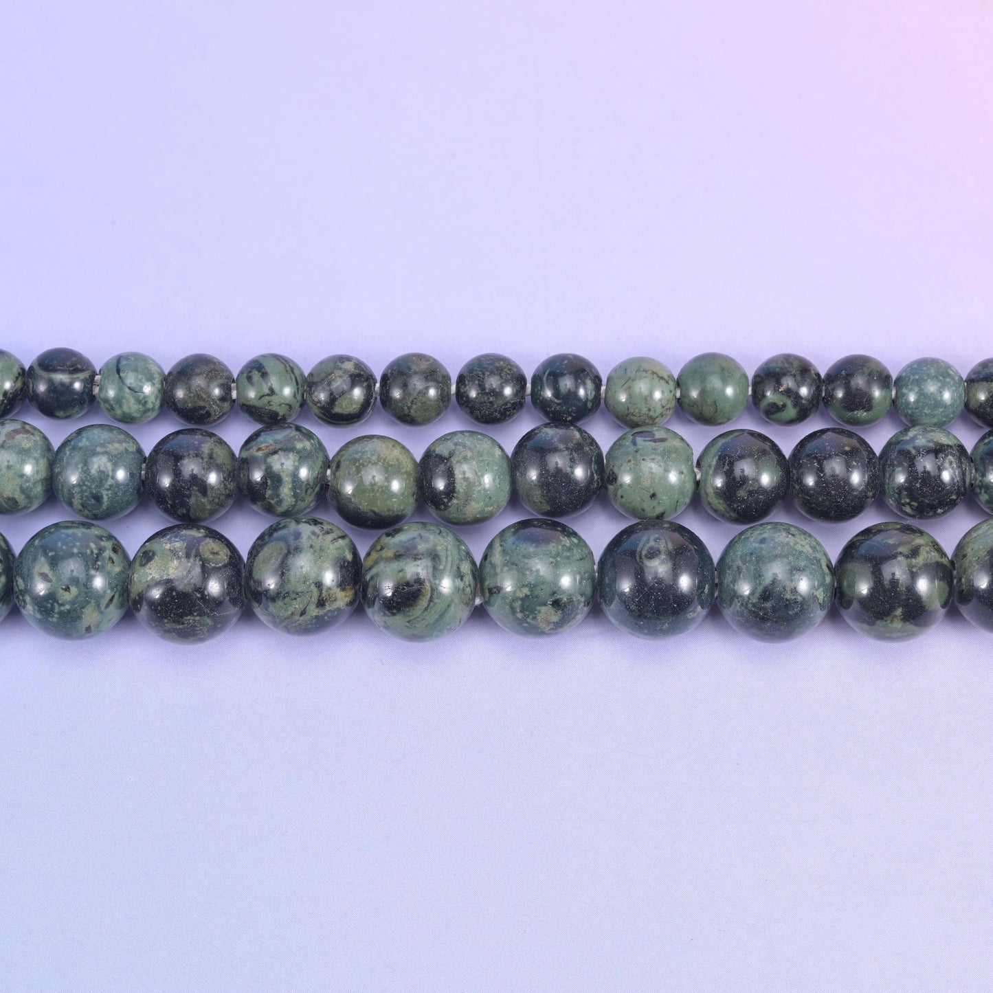 Kambaba Jasper beads, smooth round, 6mm, 8mm and 10mm