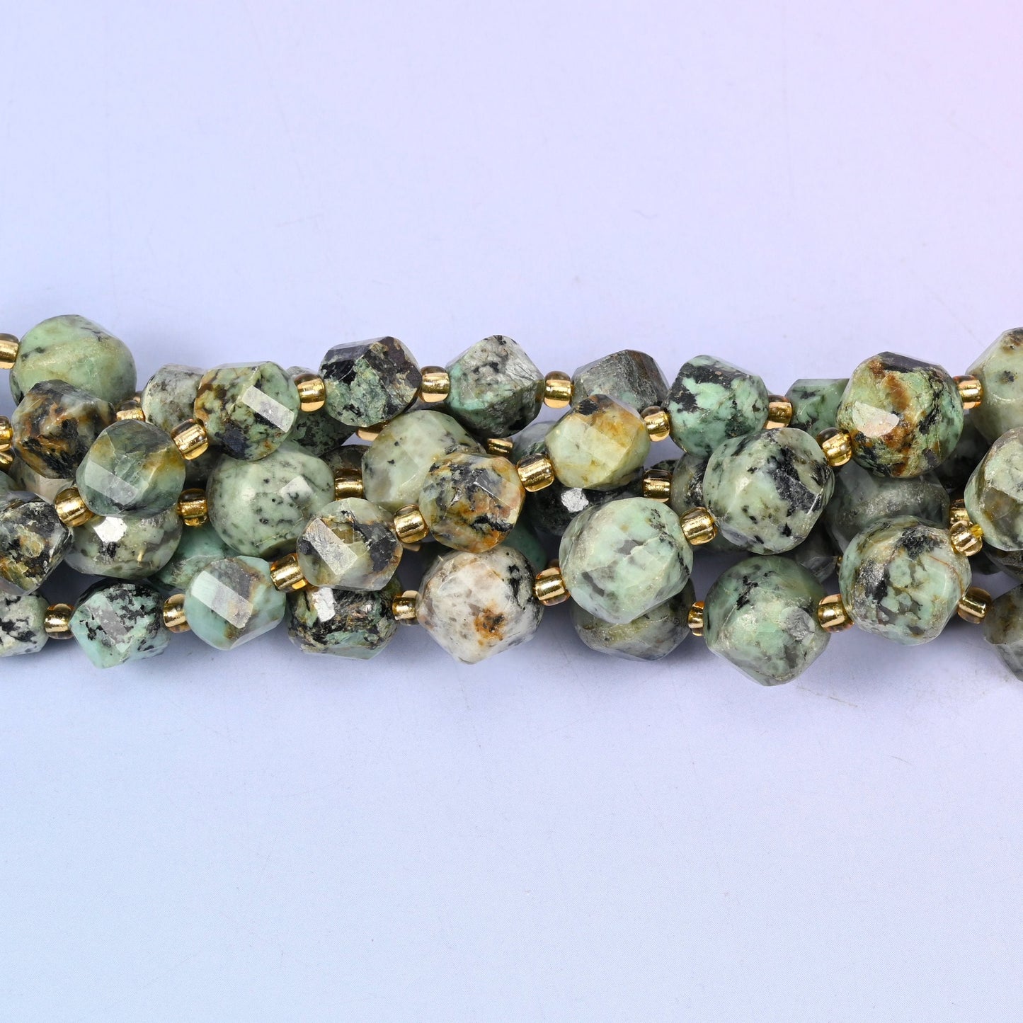 African Howlite Spiral Twist Beads 8mm 10mm, approximately 38 beads (8mm) or 31 beads (10mm) per strand