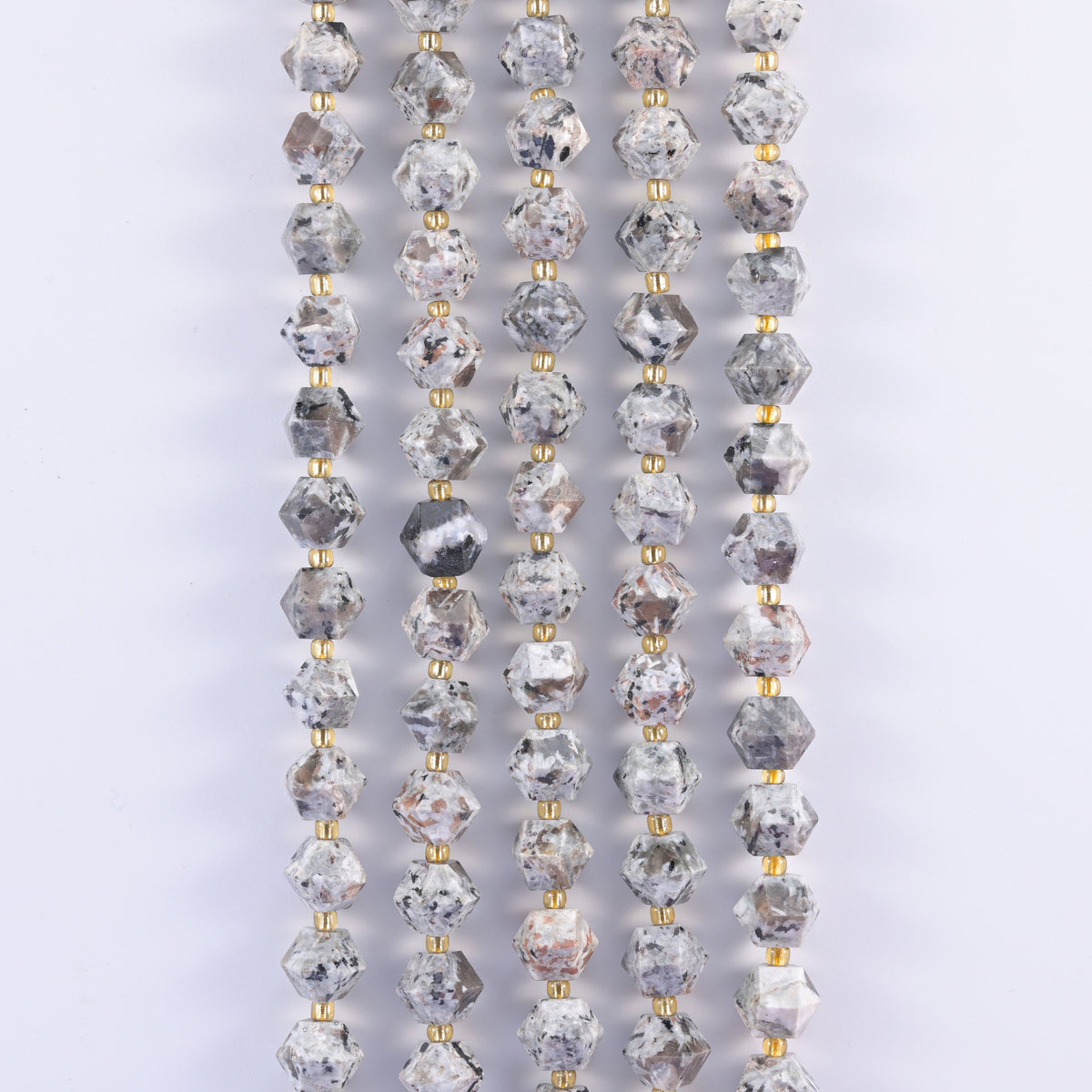 Faceted 8 Sides Diamond Rhombus Beads Size 10mm, 15.5 Inch Strand.