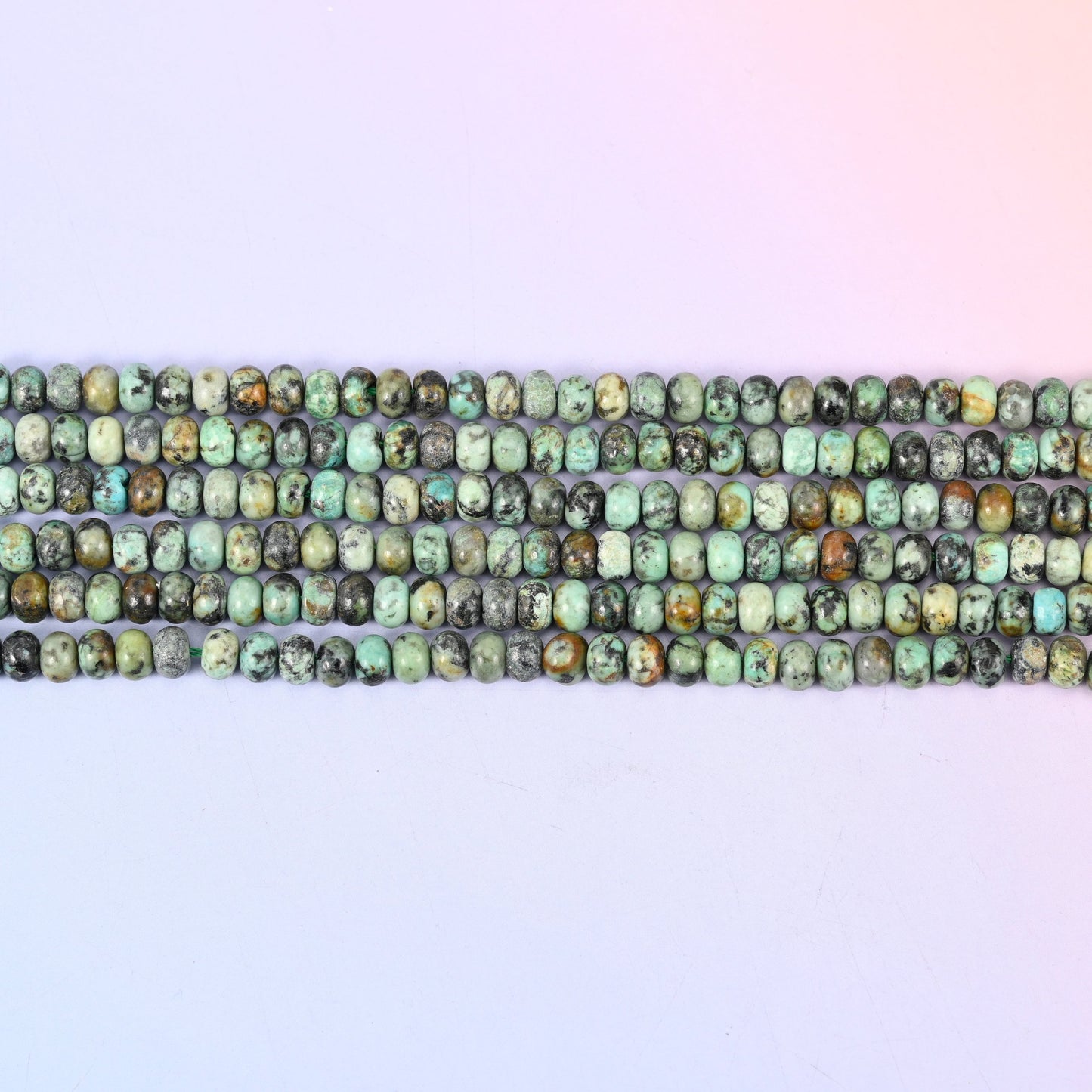 African Howlite Smooth Rondelle Beads Jewelry Making Size 4x6mm 5x8mm 15" Strand