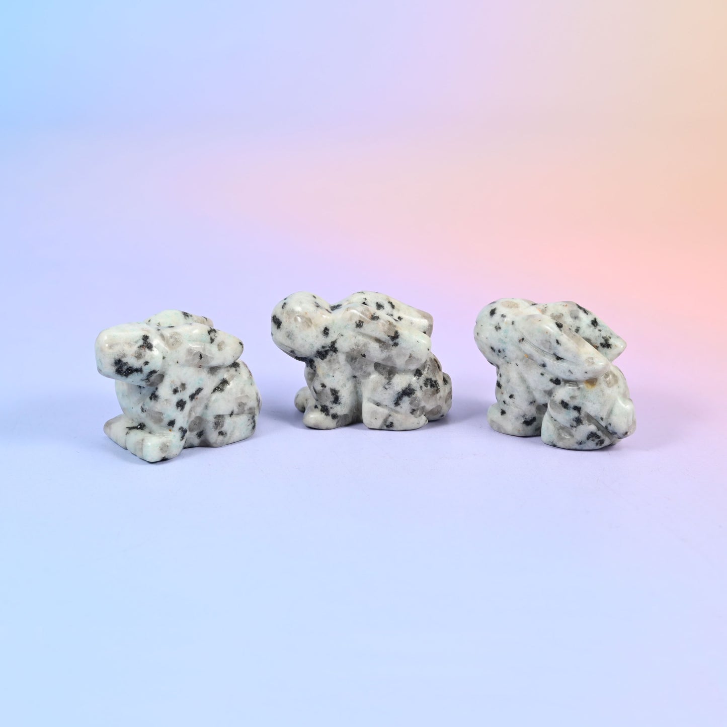 1.5 Inch Laying Down Bunny Crystal Figurines