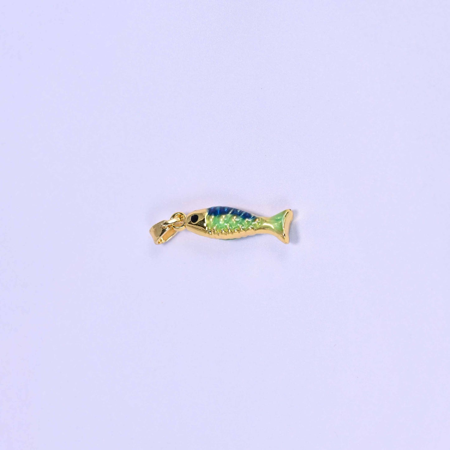 Enamel Blue Green Fish Charms