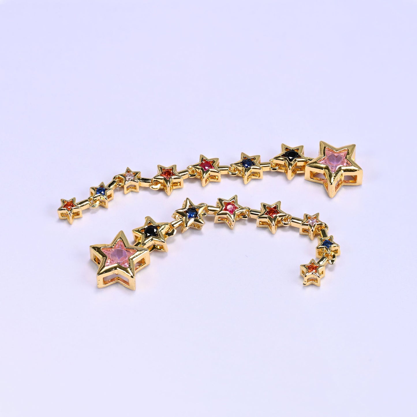 Shooting Star Multicolor Zircon Pendant, sold individually