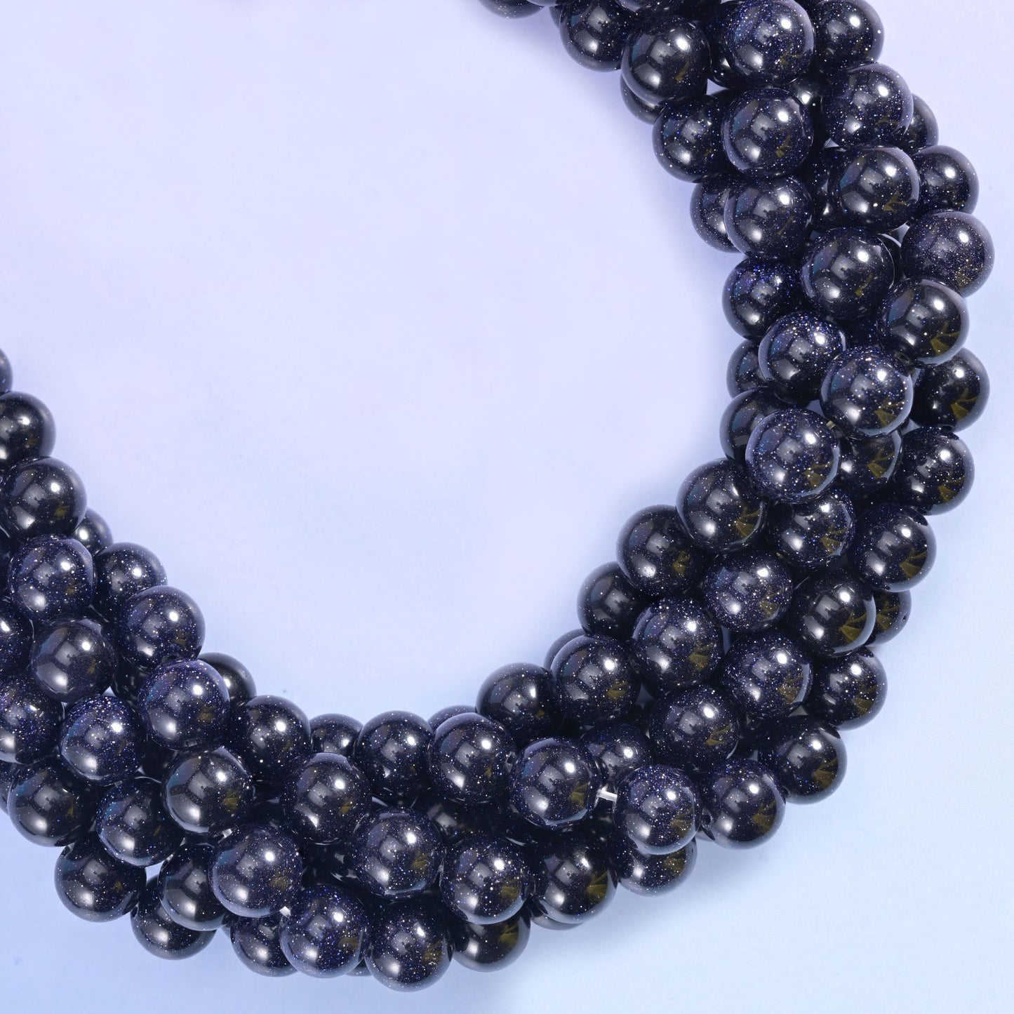 Blue Sandstone Smooth Round Beads 6mm 8mm 10mm 12mm, 6mm approximately 62 beads / 8mm approximately 48 beads / 10mm approximately 38 beads / 12mm approximately 32 beads