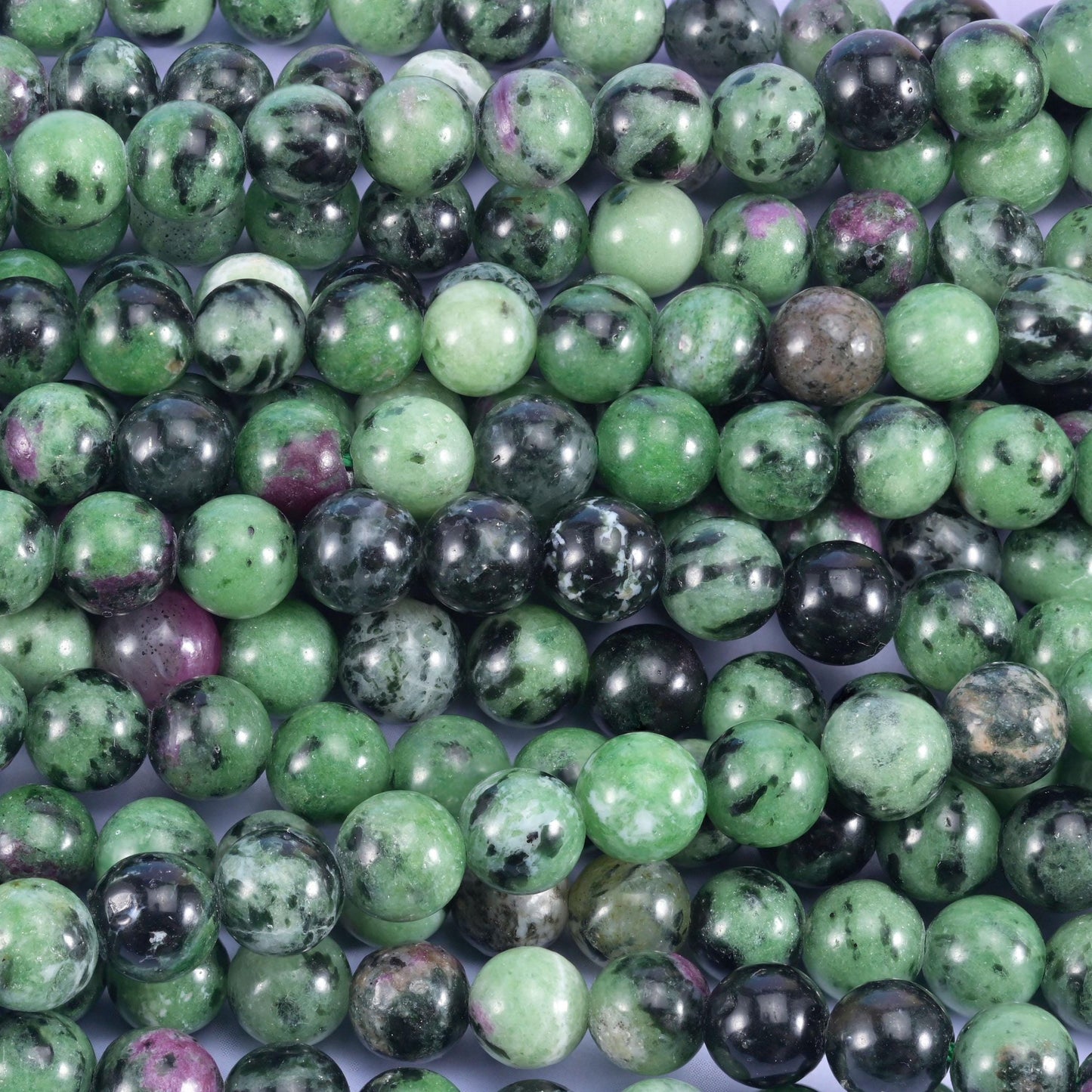 Ruby Zoisite beads for jewellery making