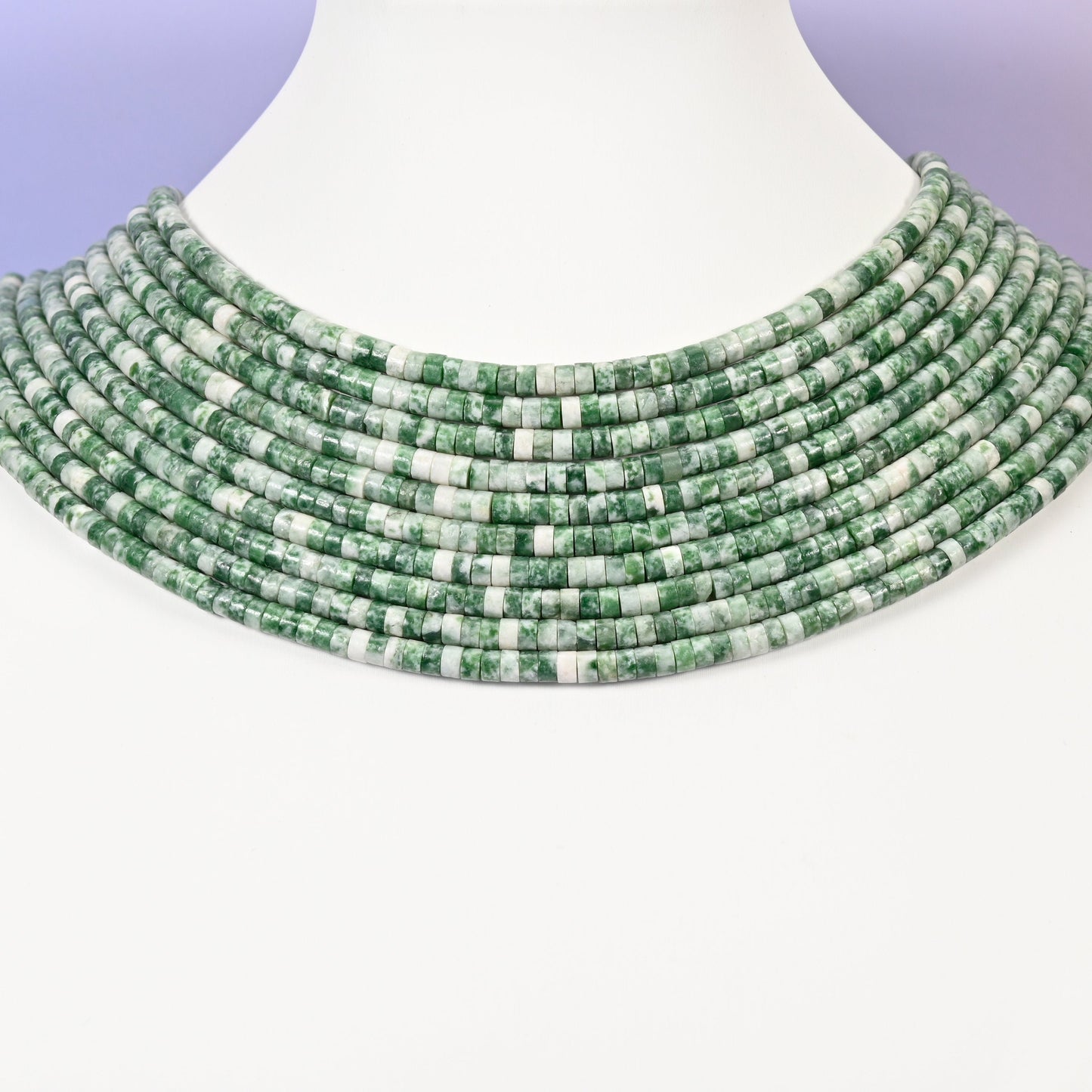 Tree Agate beads, smooth heishi disc, 2x4mm