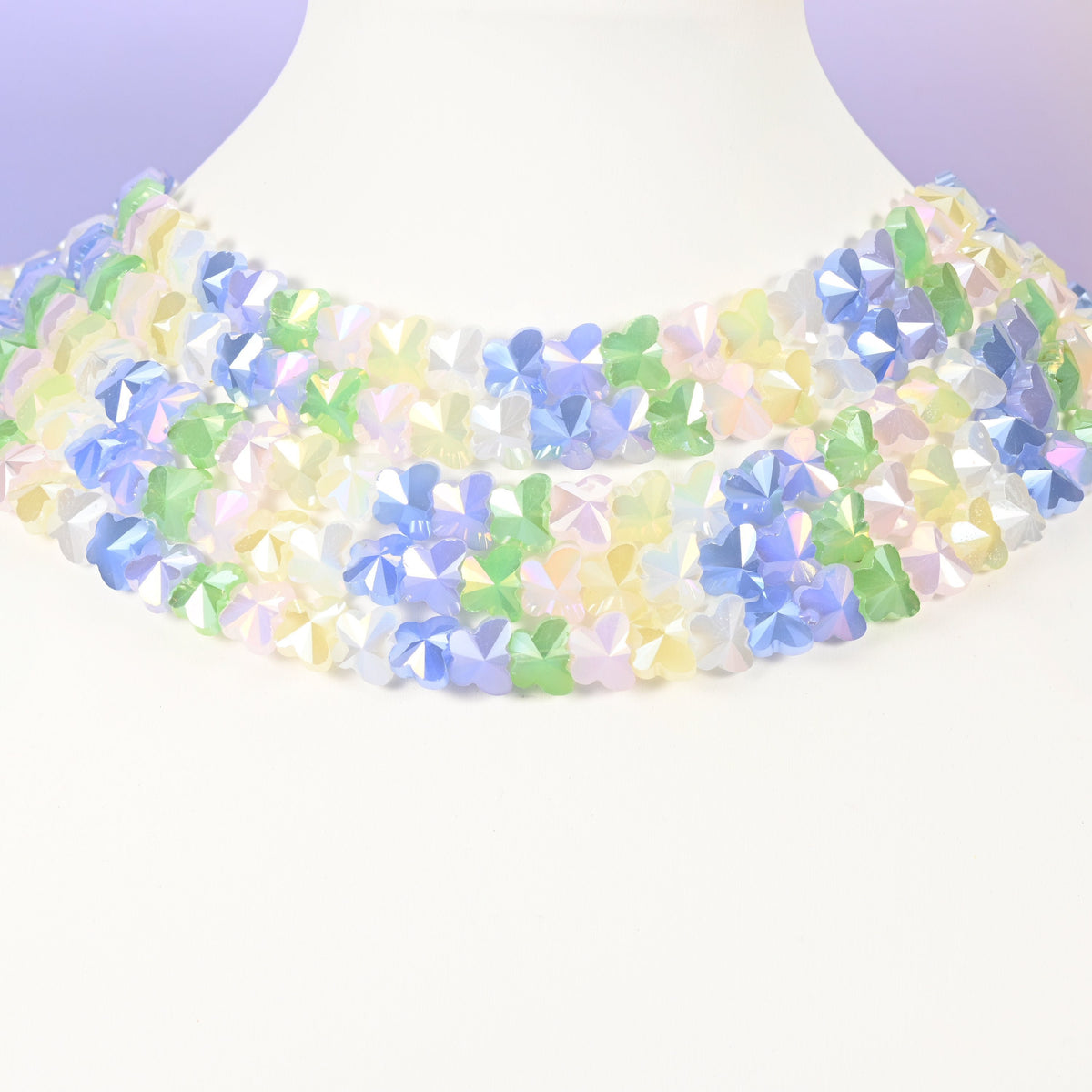 Glass beads, butterfly, Approximately 7.60x9.60mm