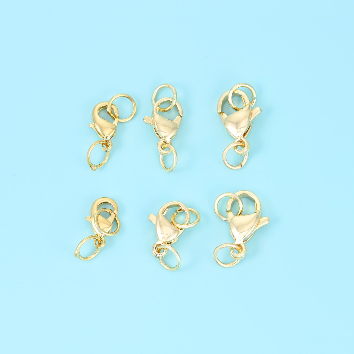 18K Gold Filled Lobster Clasps for DIY Jewelry Making Supply