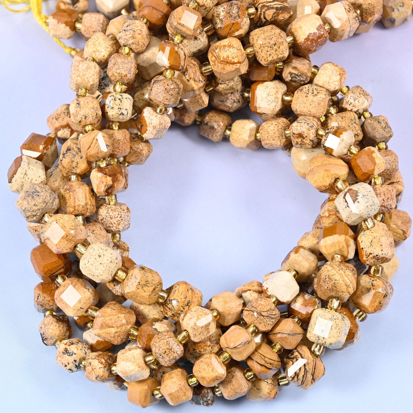 Picture Jasper beads for jewellery making