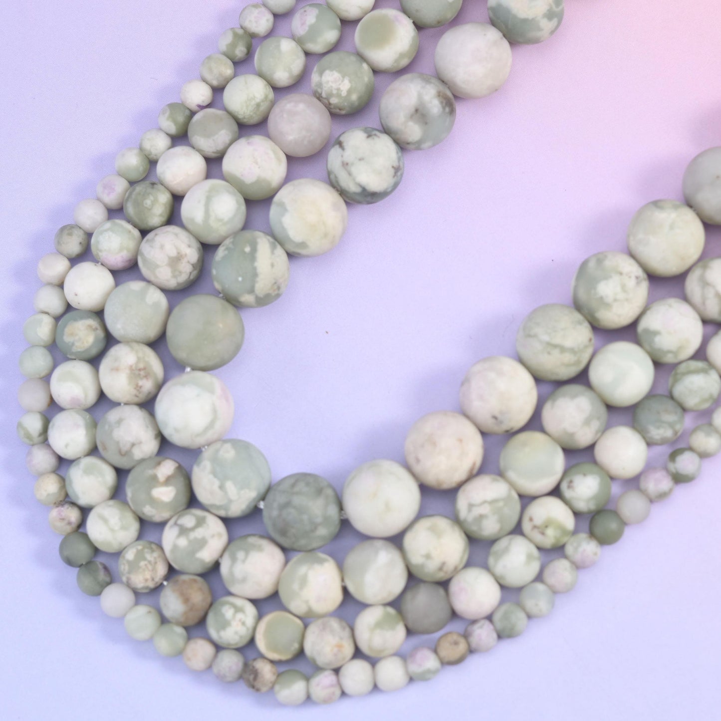 Peace Jasper round beads, 0.5mm to 1.2mm centre-drilled hole