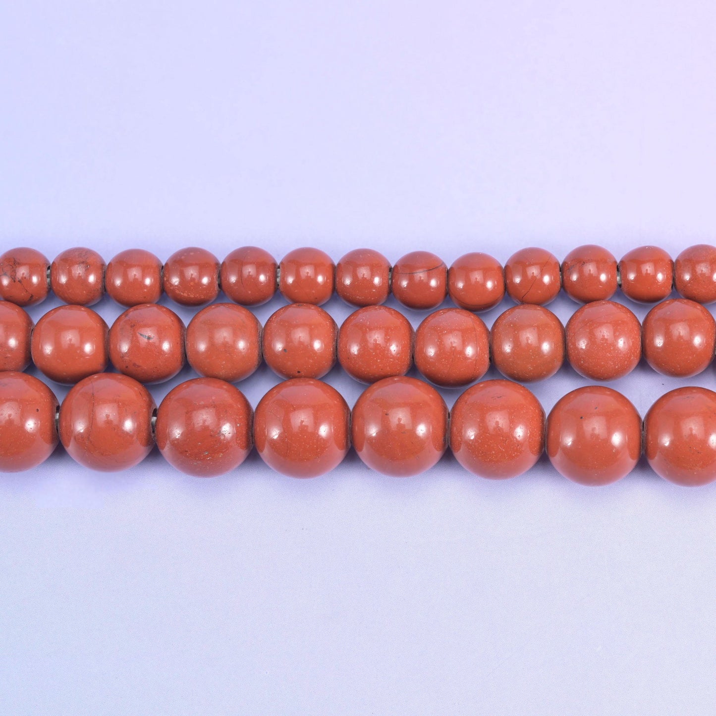 Red Jasper beads, smooth round, 6mm, 8mm, 10mm