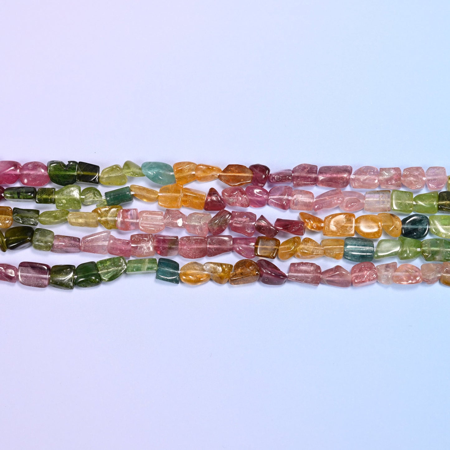 Quality Tourmaline Irregular Freeform Nugget Beads: Jewelry Making 18" Strand