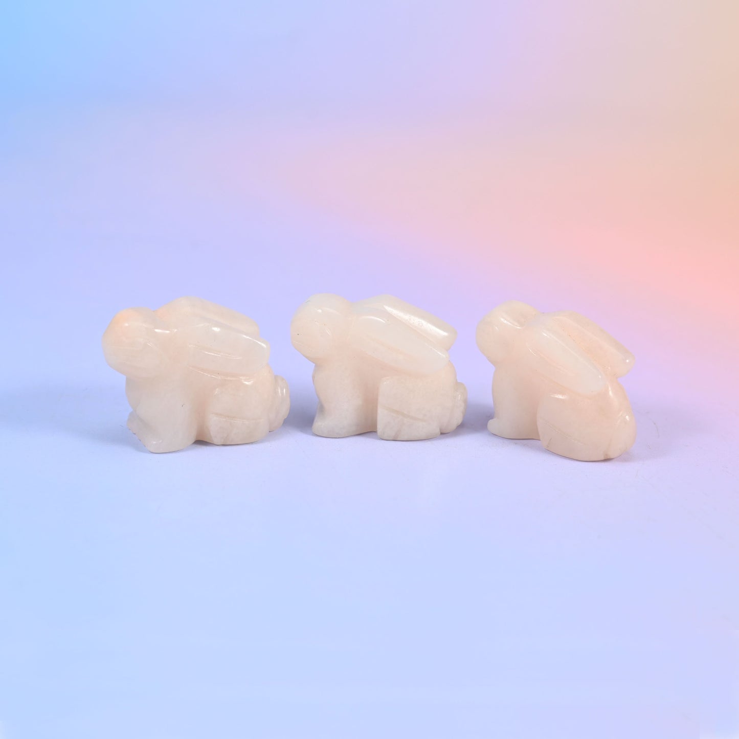 1.5 Inch Laying Down Bunny Crystal Figurines