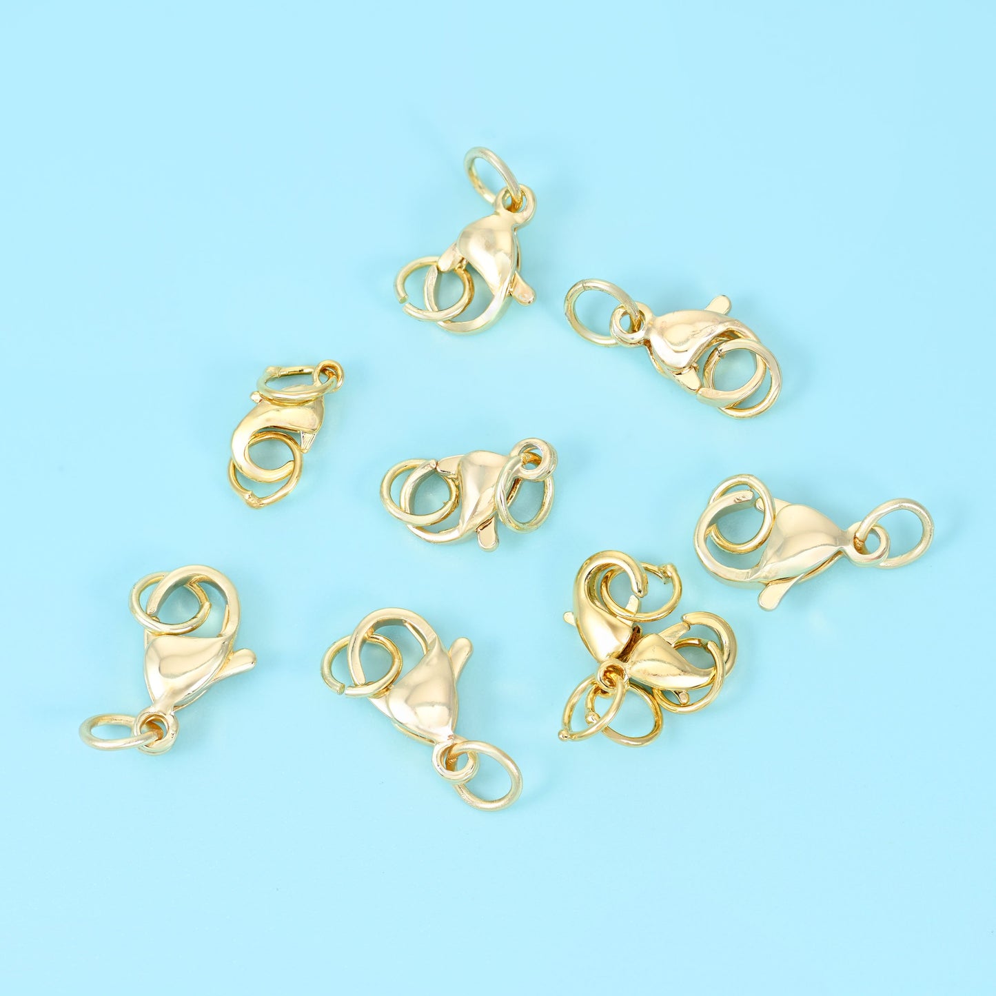 18K Gold Filled Lobster Clasps for DIY Jewelry Making Supply