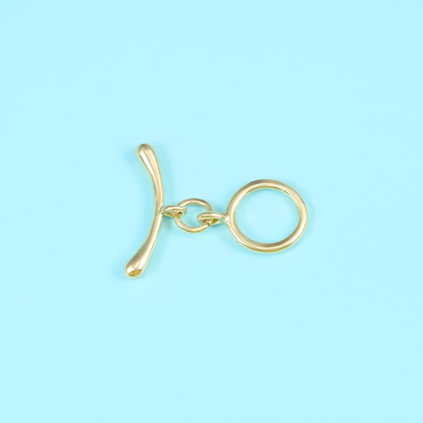 18K Gold Filled Curve Bar Toggle Clasp