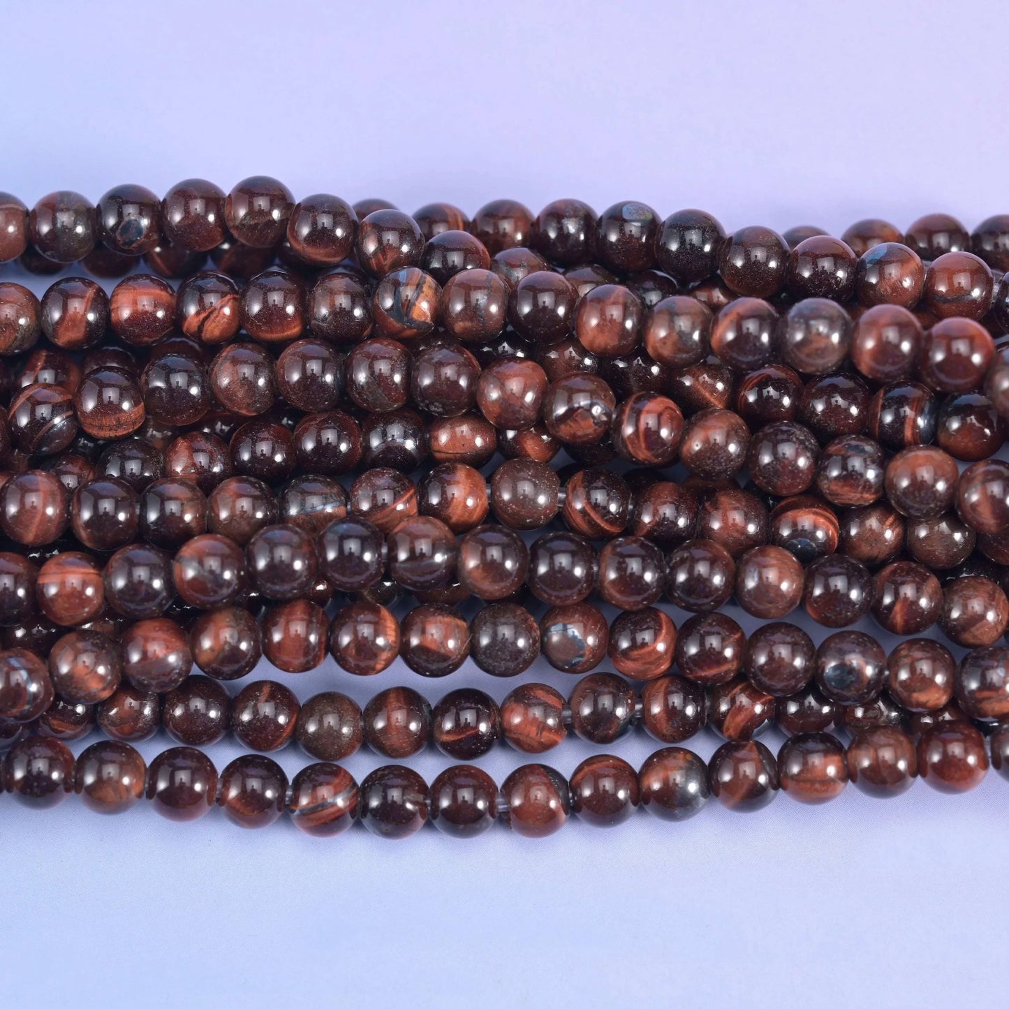 Red Tiger Eye Large Hole Beads 6mm 8mm 10mm, hole 2.0mm (6mm bead), 2.5mm (8mm and 10mm beads), centre drilled