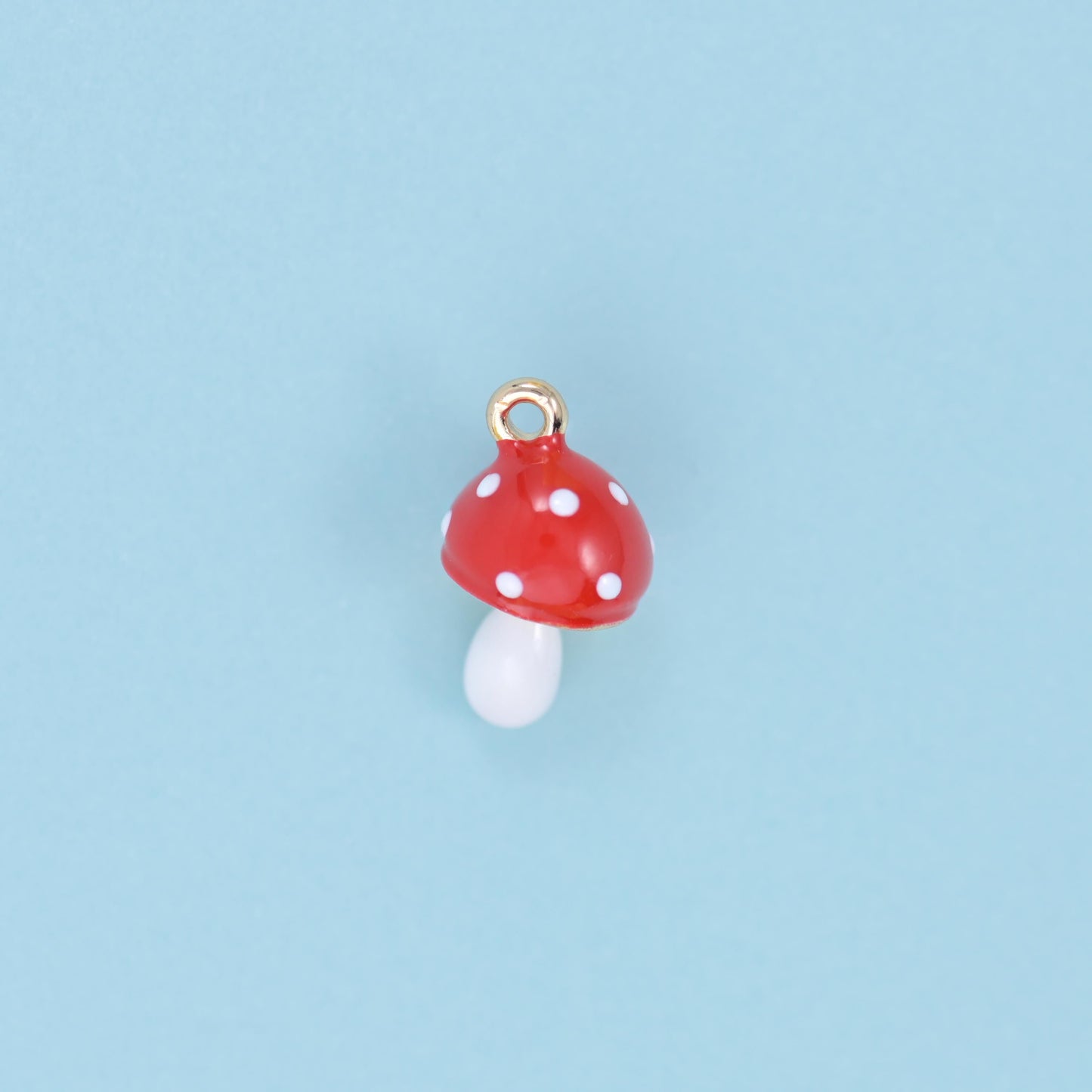Brass, 18K gold filled, beads, mushroom, 14 x 9mm
