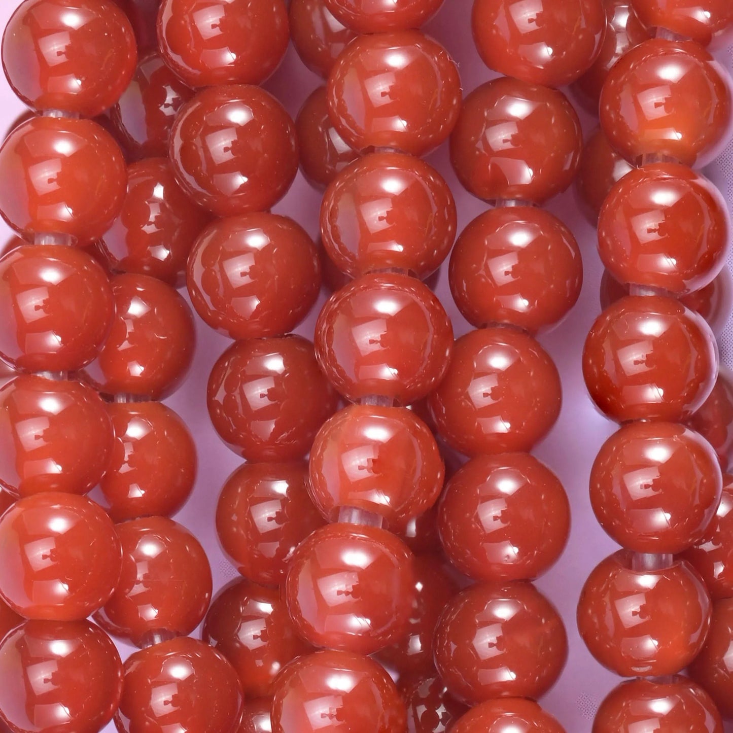 Red Agate 2mm Large Hole Round Beads 6mm 8mm 10mm, hole approximately 2.0mm