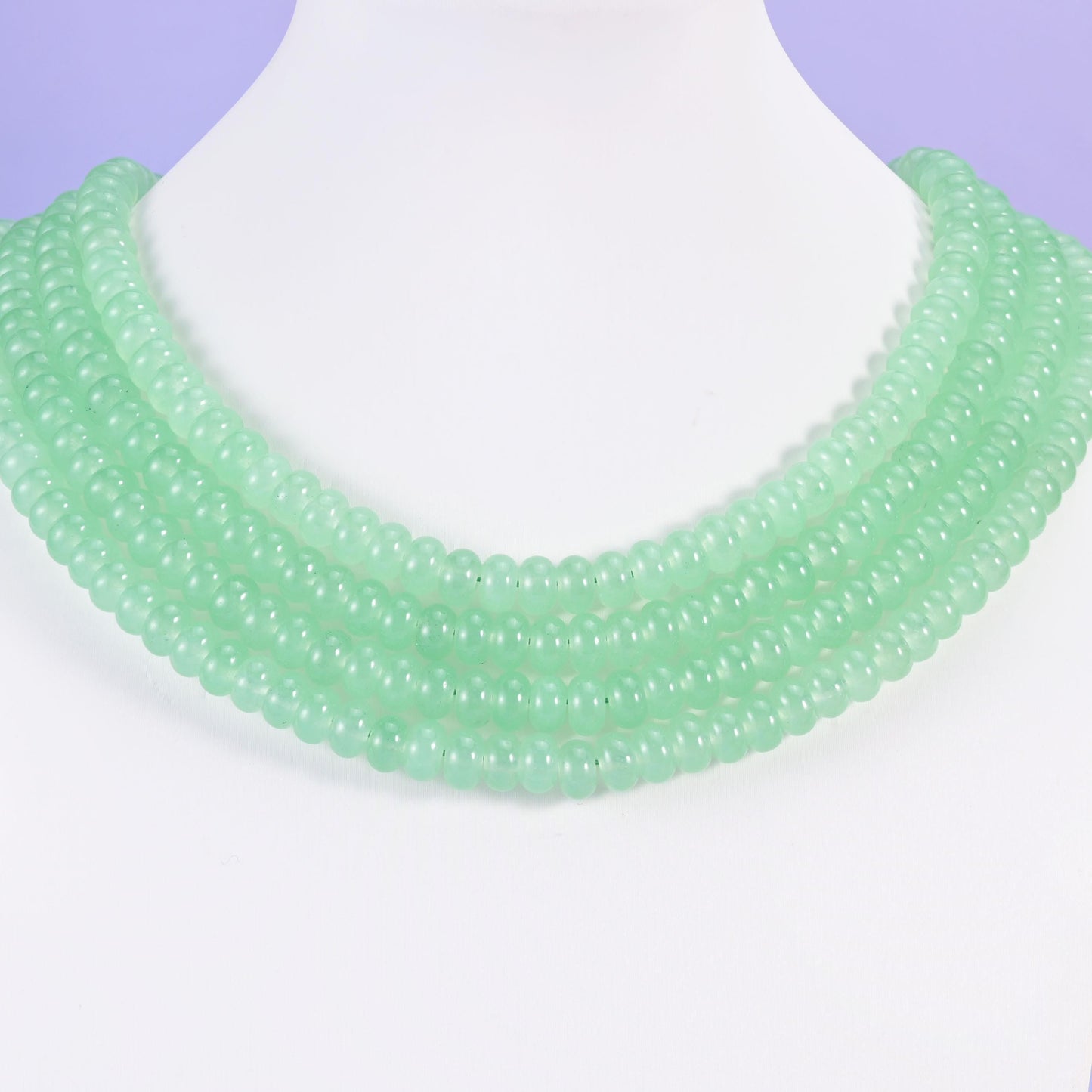 Dyed jade rondelle beads, smooth cut, 5x8mm