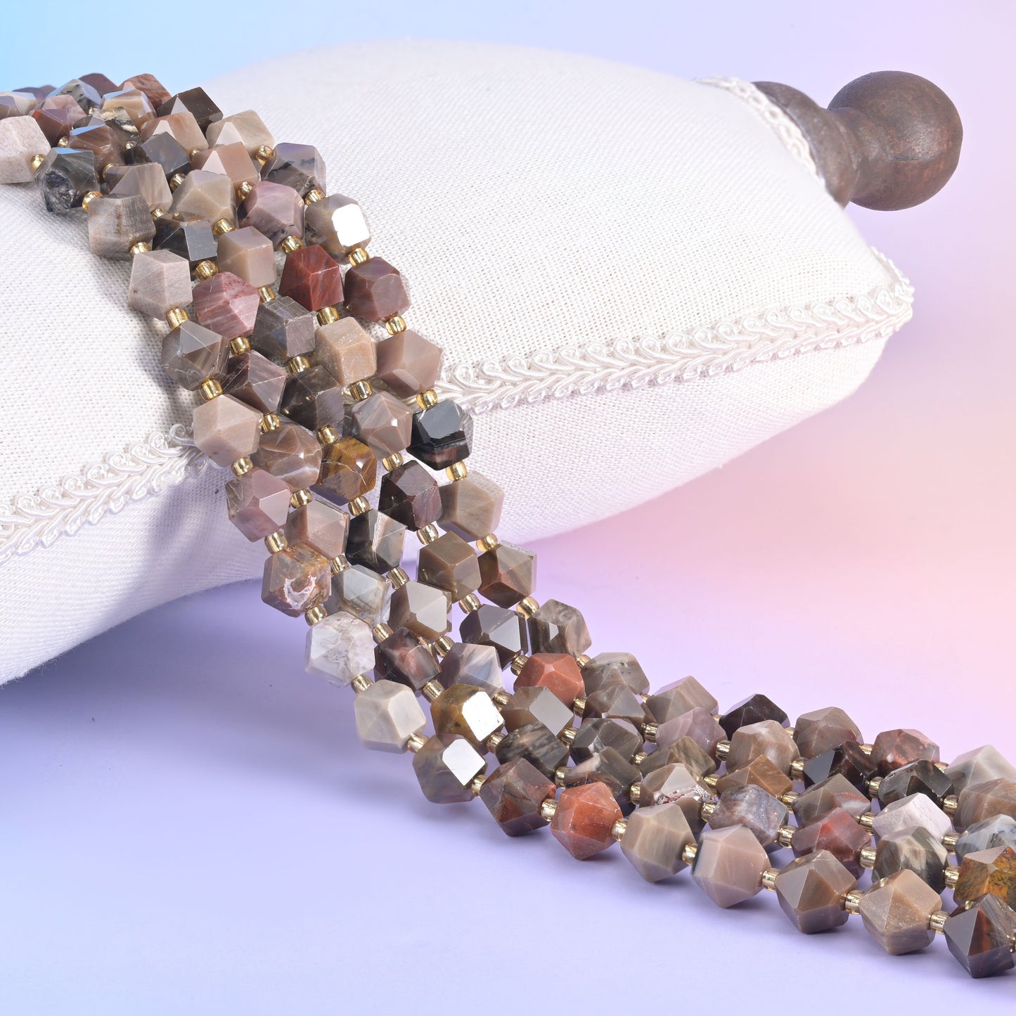 10mm diamond rhombus beads for statement bracelets and single-strand necklaces.