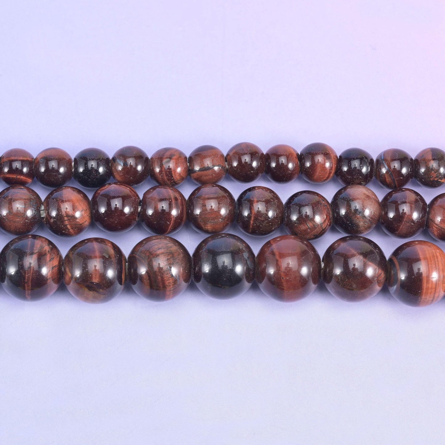 Red Tiger Eye beads, smooth round, 6mm, 8mm, 10mm