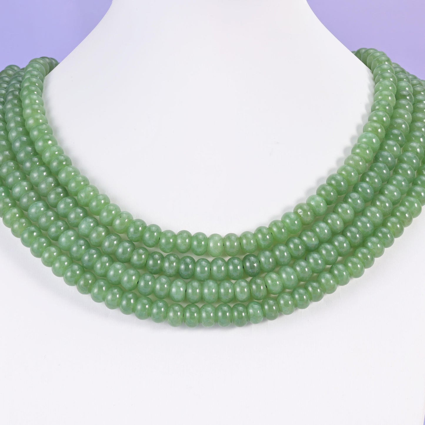 Dyed jade rondelle beads, smooth cut, 5x8mm